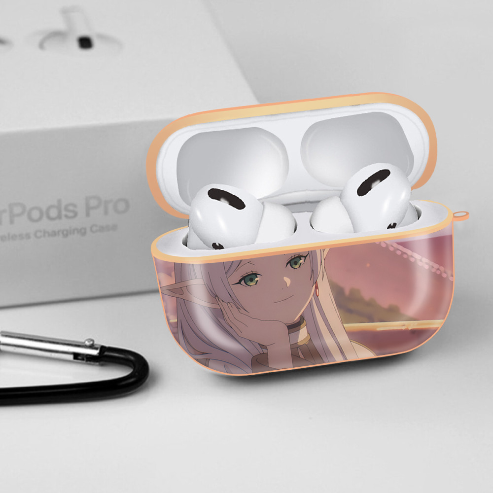 葬送のフリーレン Frieren 【AirPods Pro用】ハードシェル保護ケース｜耐衝撃・防指紋・カラビナ付き商品仕様