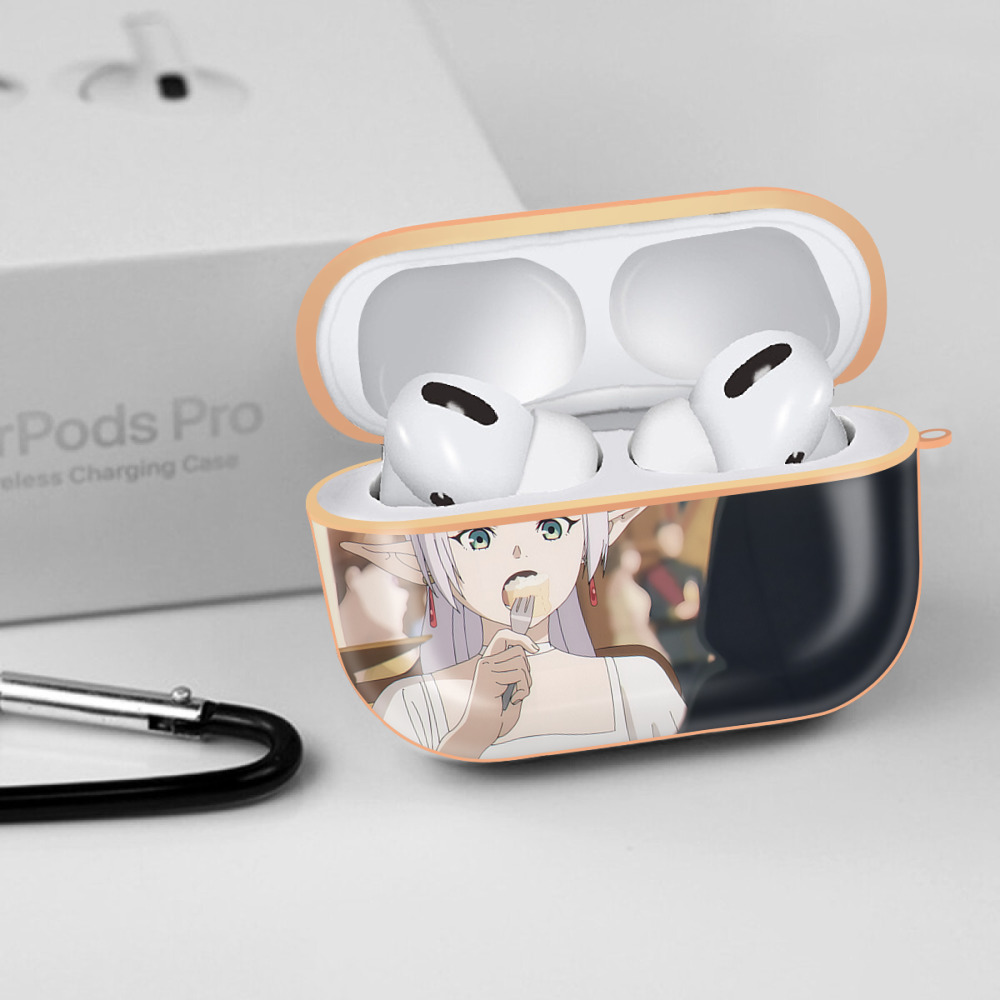 葬送のフリーレン Frieren 【AirPods Pro用】ハードシェル保護ケース｜耐衝撃・防指紋・カラビナ付き商品仕様