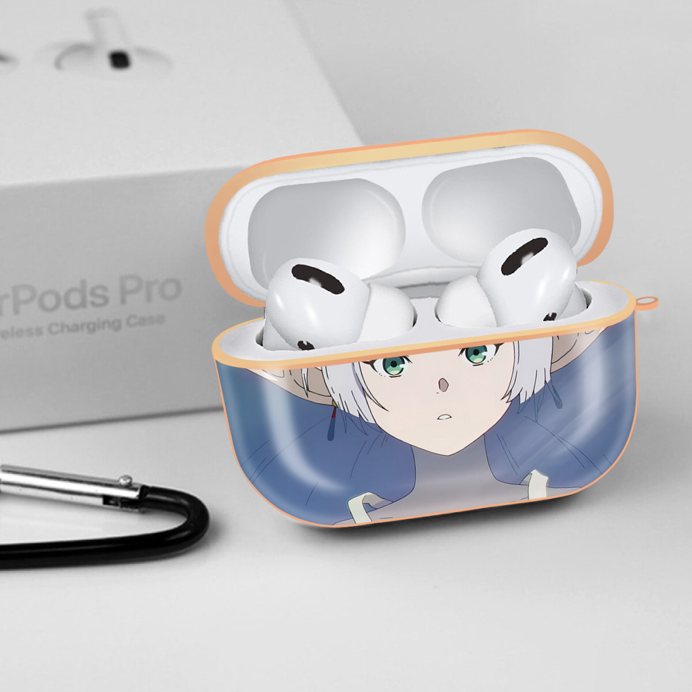 葬送のフリーレン Frieren 【AirPods Pro用】ハードシェル保護ケース｜耐衝撃・防指紋・カラビナ付き商品仕様