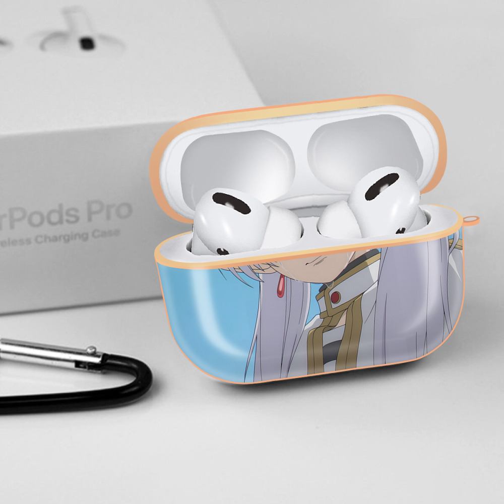 葬送のフリーレン Frieren 【AirPods Pro用】ハードシェル保護ケース｜耐衝撃・防指紋・カラビナ付き商品仕様