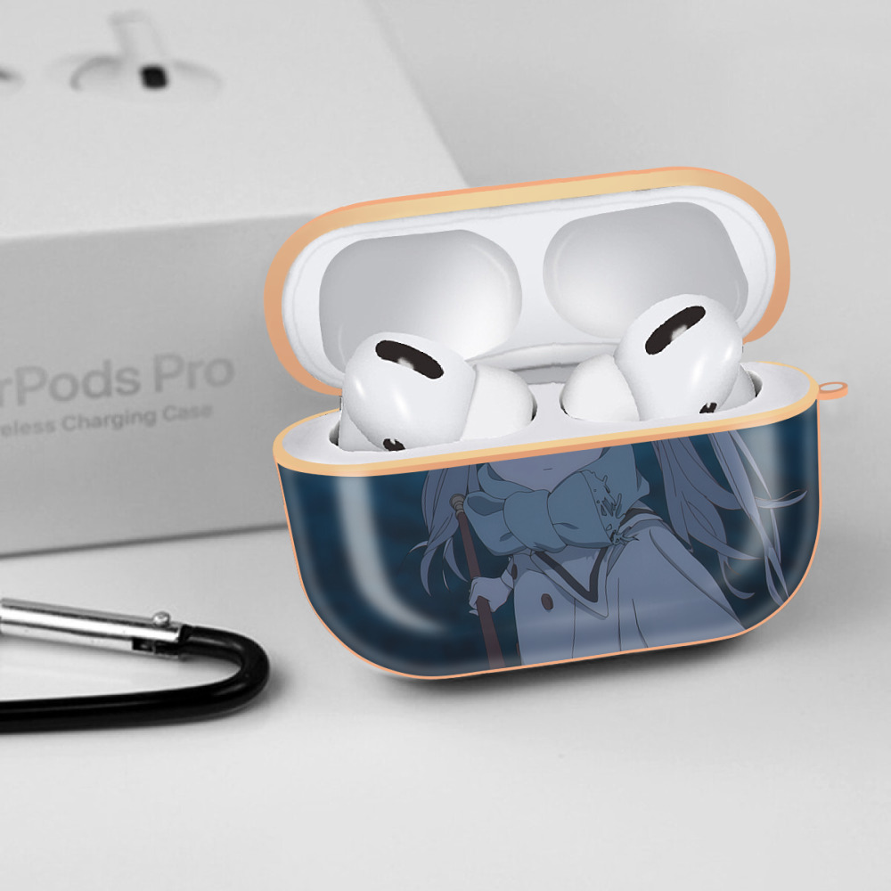 葬送のフリーレン Frieren 【AirPods Pro用】ハードシェル保護ケース｜耐衝撃・防指紋・カラビナ付き商品仕様