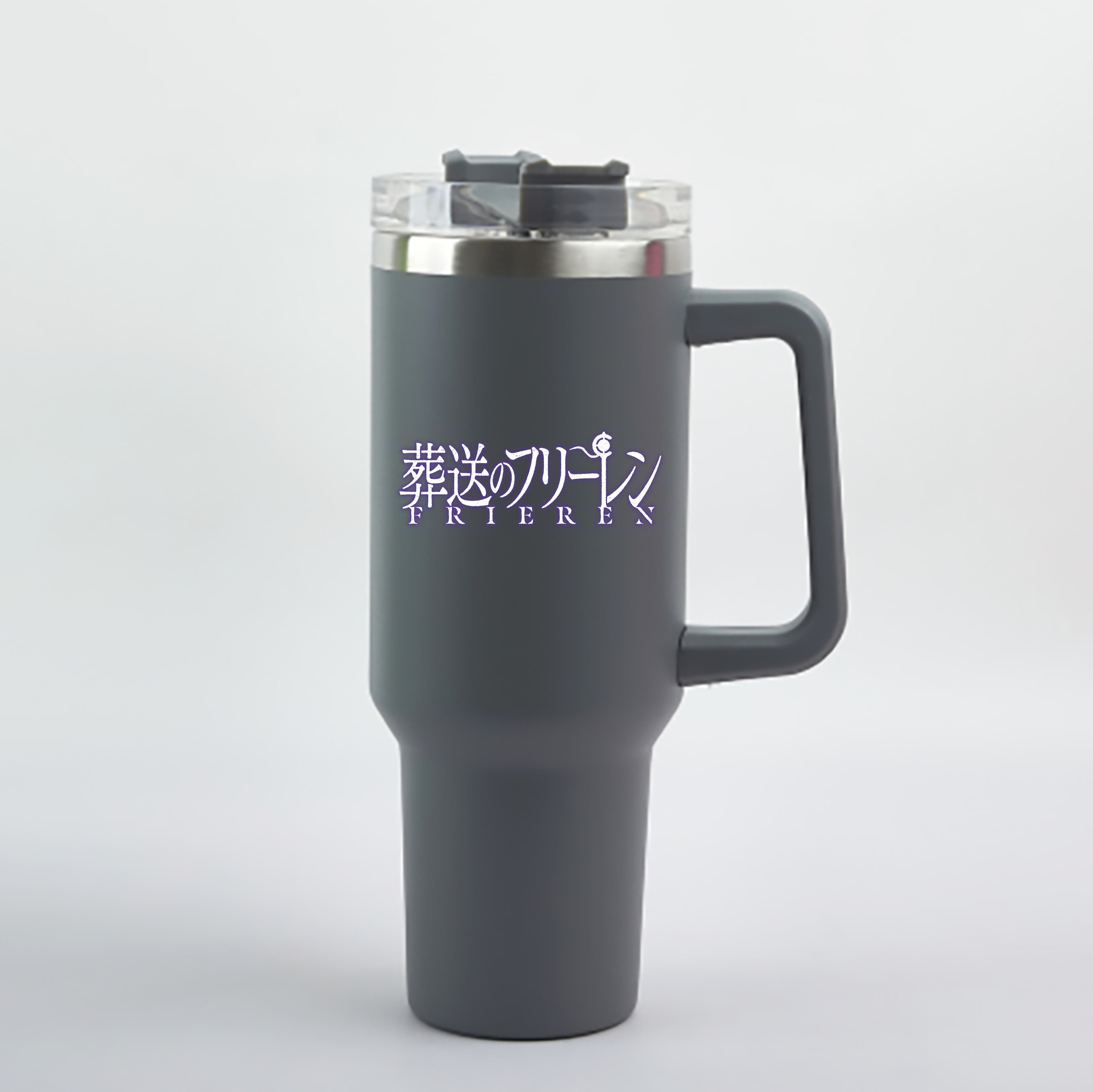 （画像用） 葬送のフリーレン Frieren 1200mL車用タンブラー - クリスタルステッカー（プラスチックストロー付き）