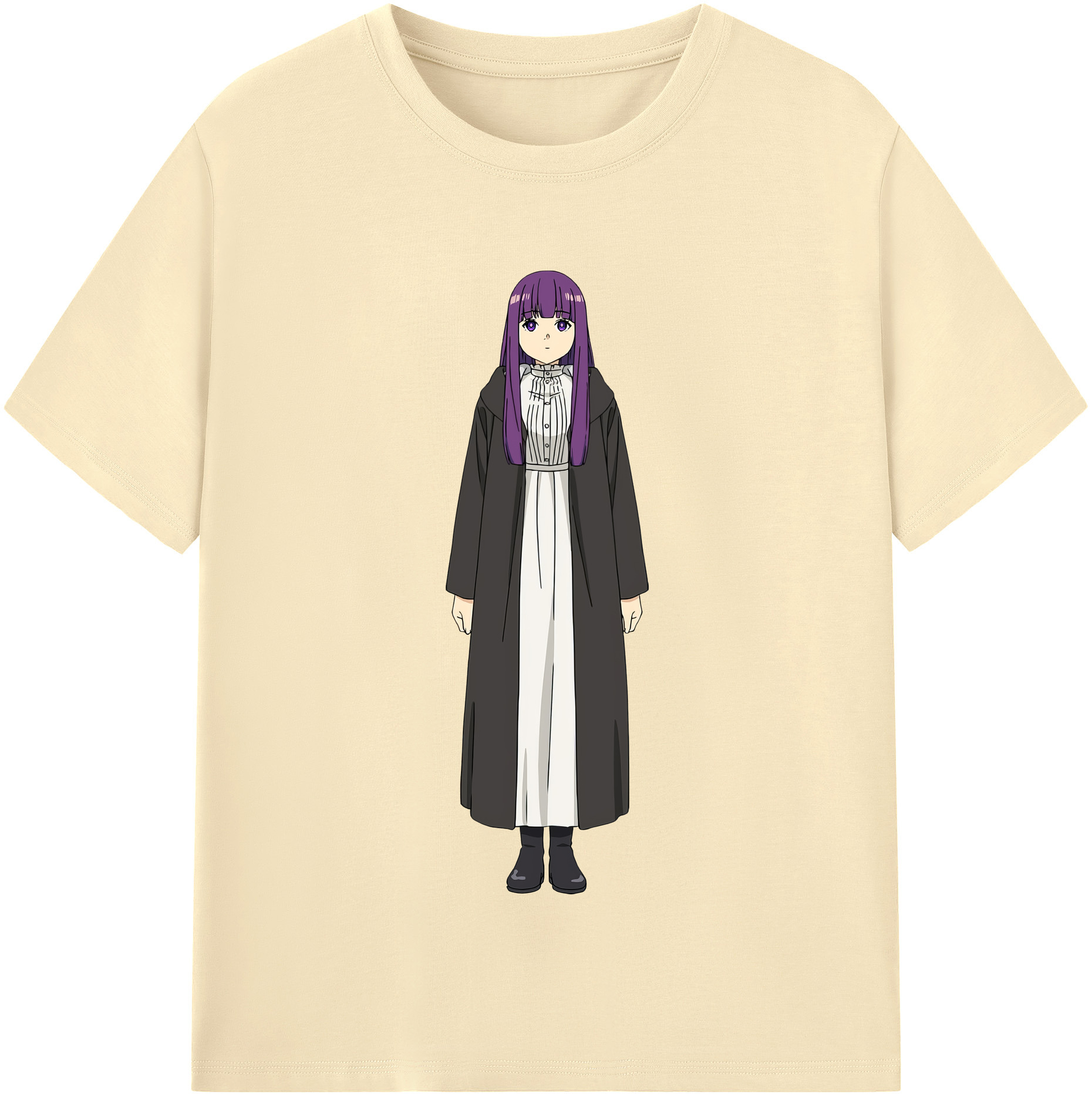 （画像用） 葬送のフリーレン Frieren 綿100％半袖Tシャツ（フロントプリント）