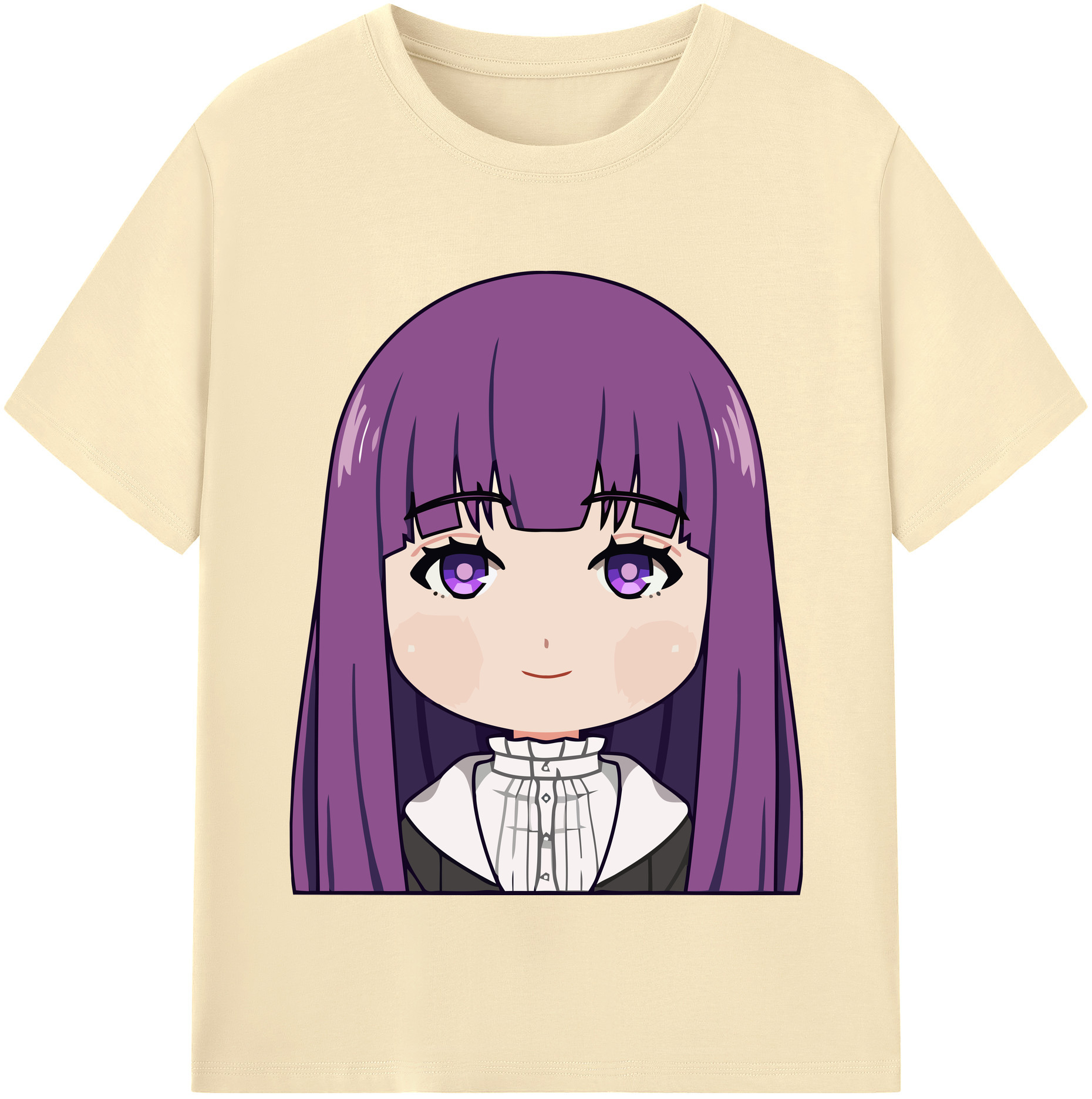 （画像用） 葬送のフリーレン Frieren 綿100％半袖Tシャツ（フロントプリント）