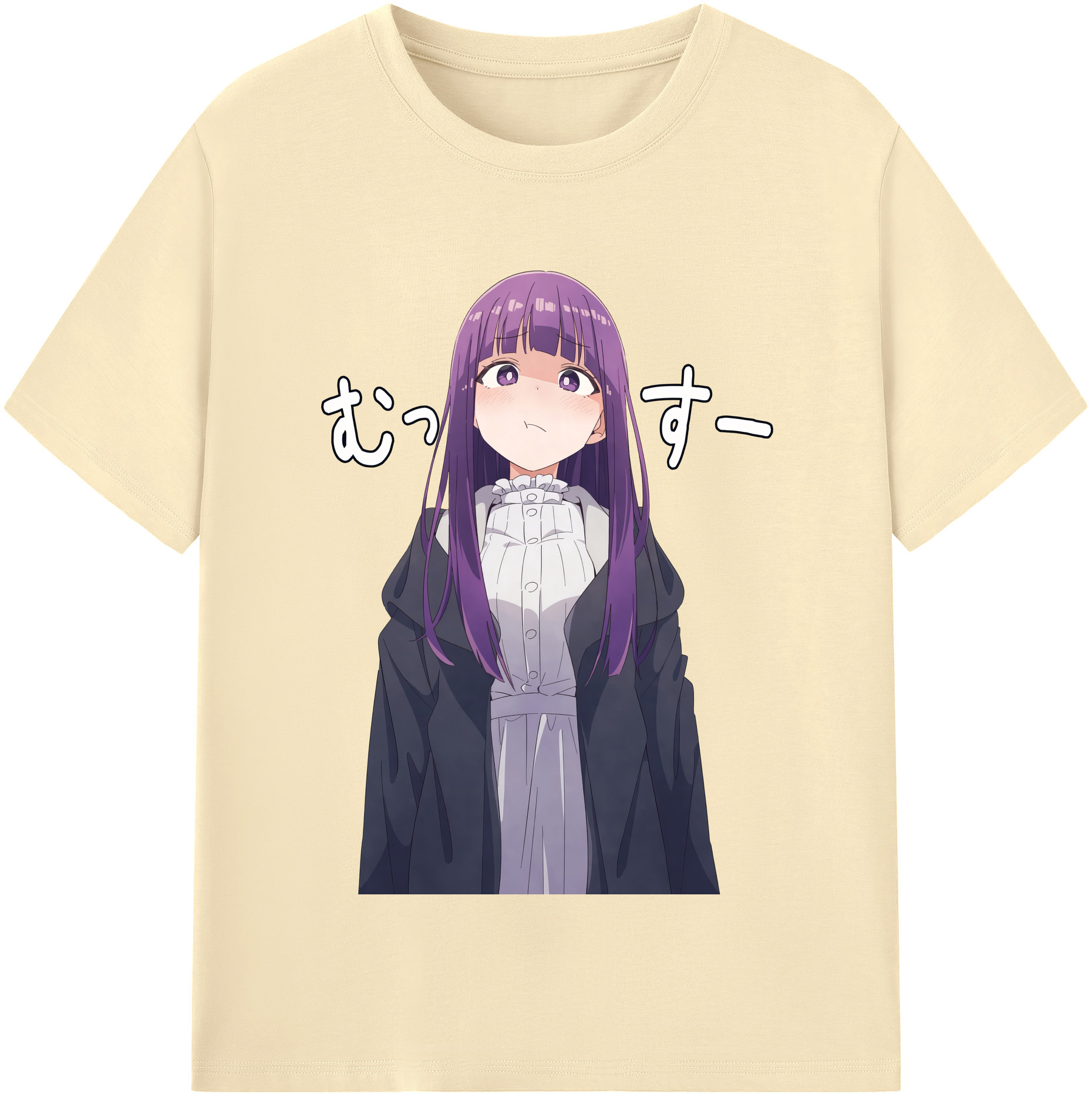 （画像用） 葬送のフリーレン Frieren 綿100％半袖Tシャツ（フロントプリント）