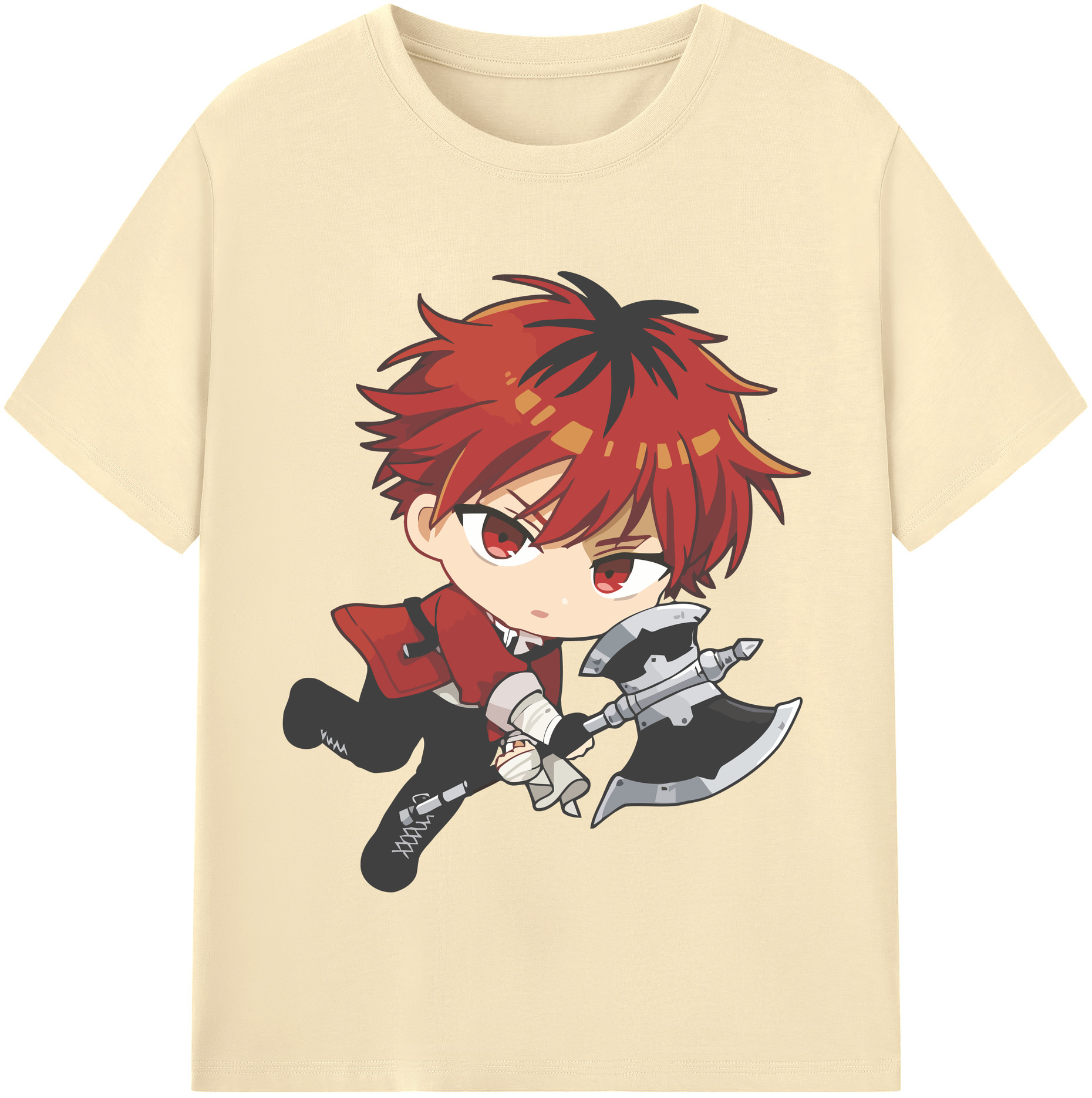 （画像用） 葬送のフリーレン Frieren 綿100％半袖Tシャツ（フロントプリント）