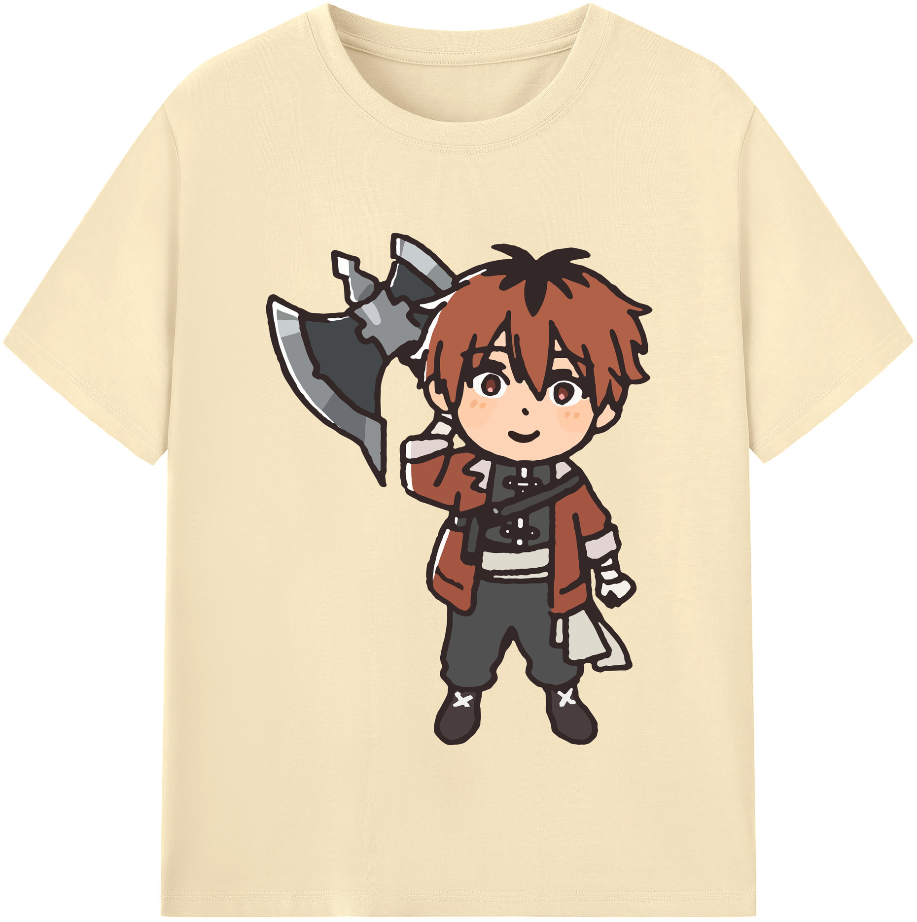 （画像用） 葬送のフリーレン Frieren 綿100％半袖Tシャツ（フロントプリント）