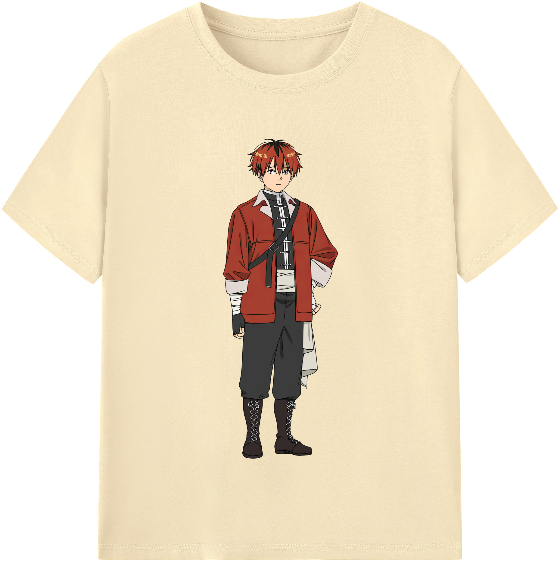 （画像用） 葬送のフリーレン Frieren 綿100％半袖Tシャツ（フロントプリント）