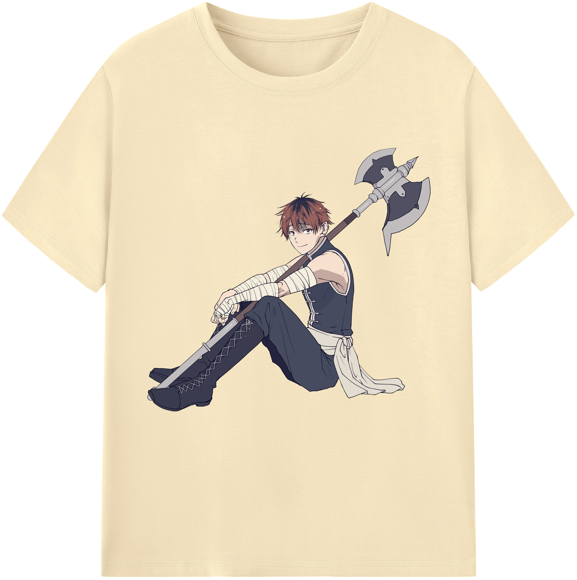 （画像用） 葬送のフリーレン Frieren 綿100％半袖Tシャツ（フロントプリント）