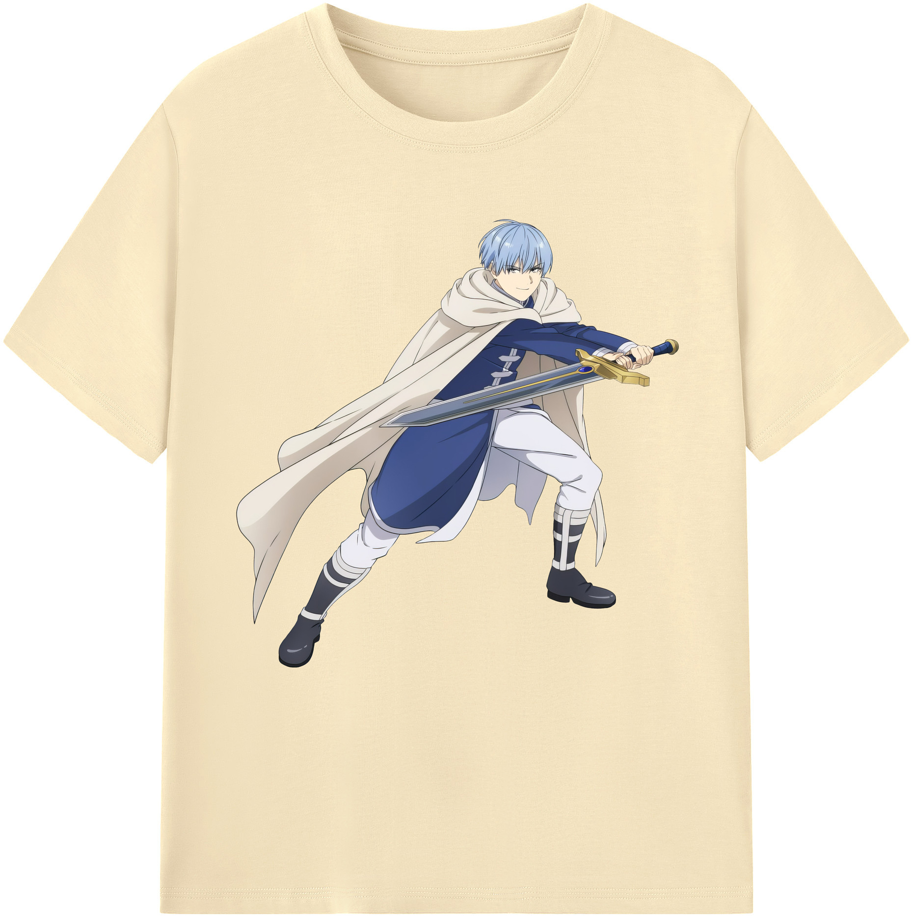 （画像用） 葬送のフリーレン Frieren 綿100％半袖Tシャツ（フロントプリント）
