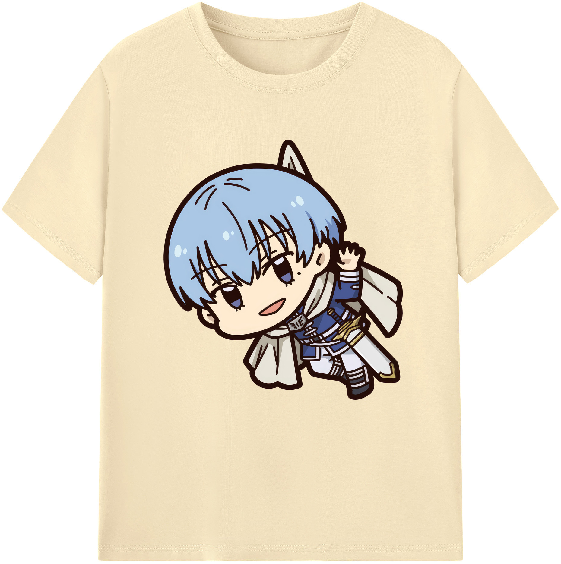 （画像用） 葬送のフリーレン Frieren 綿100％半袖Tシャツ（フロントプリント）