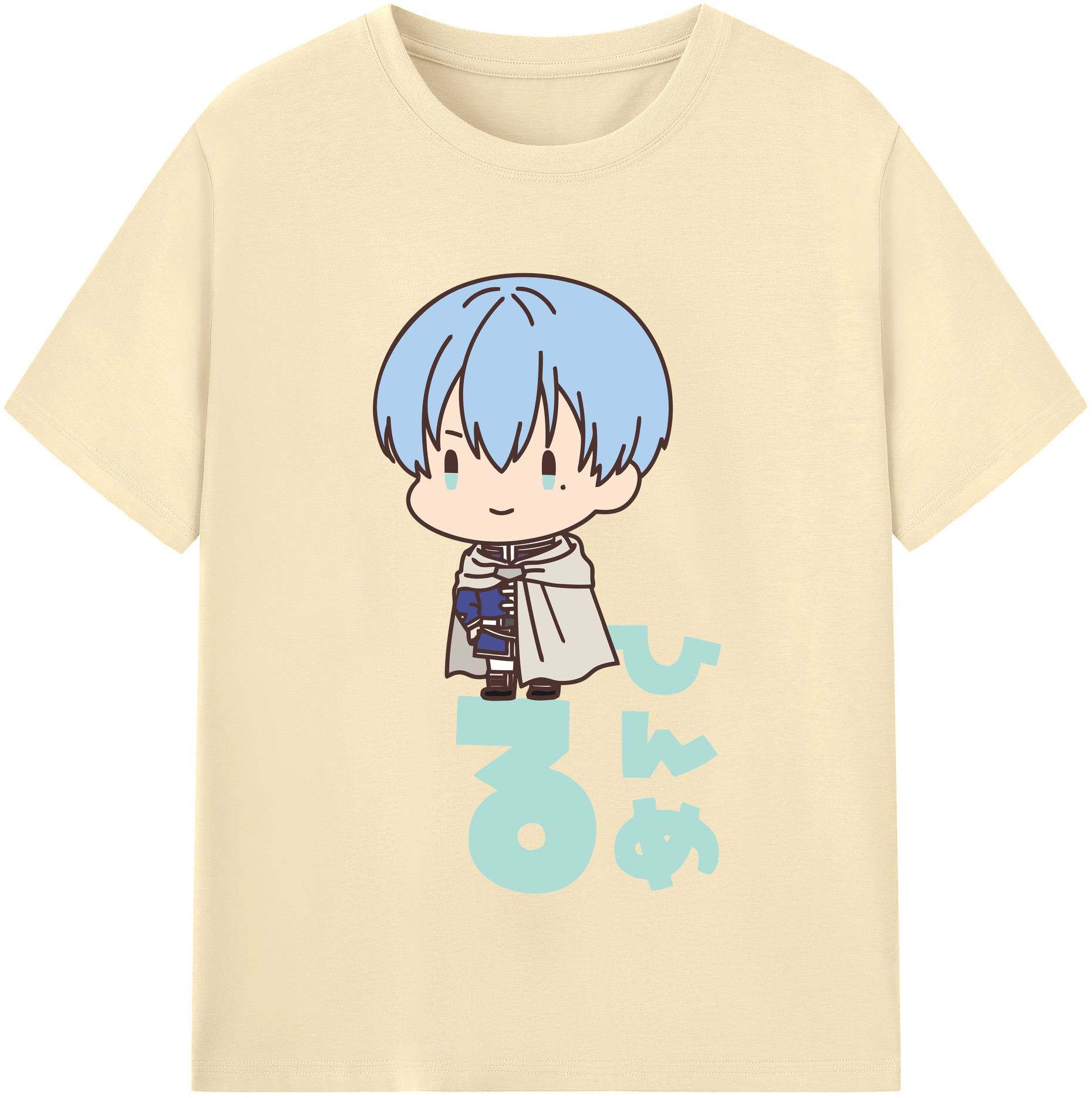 （画像用） 葬送のフリーレン Frieren 綿100％半袖Tシャツ（フロントプリント）