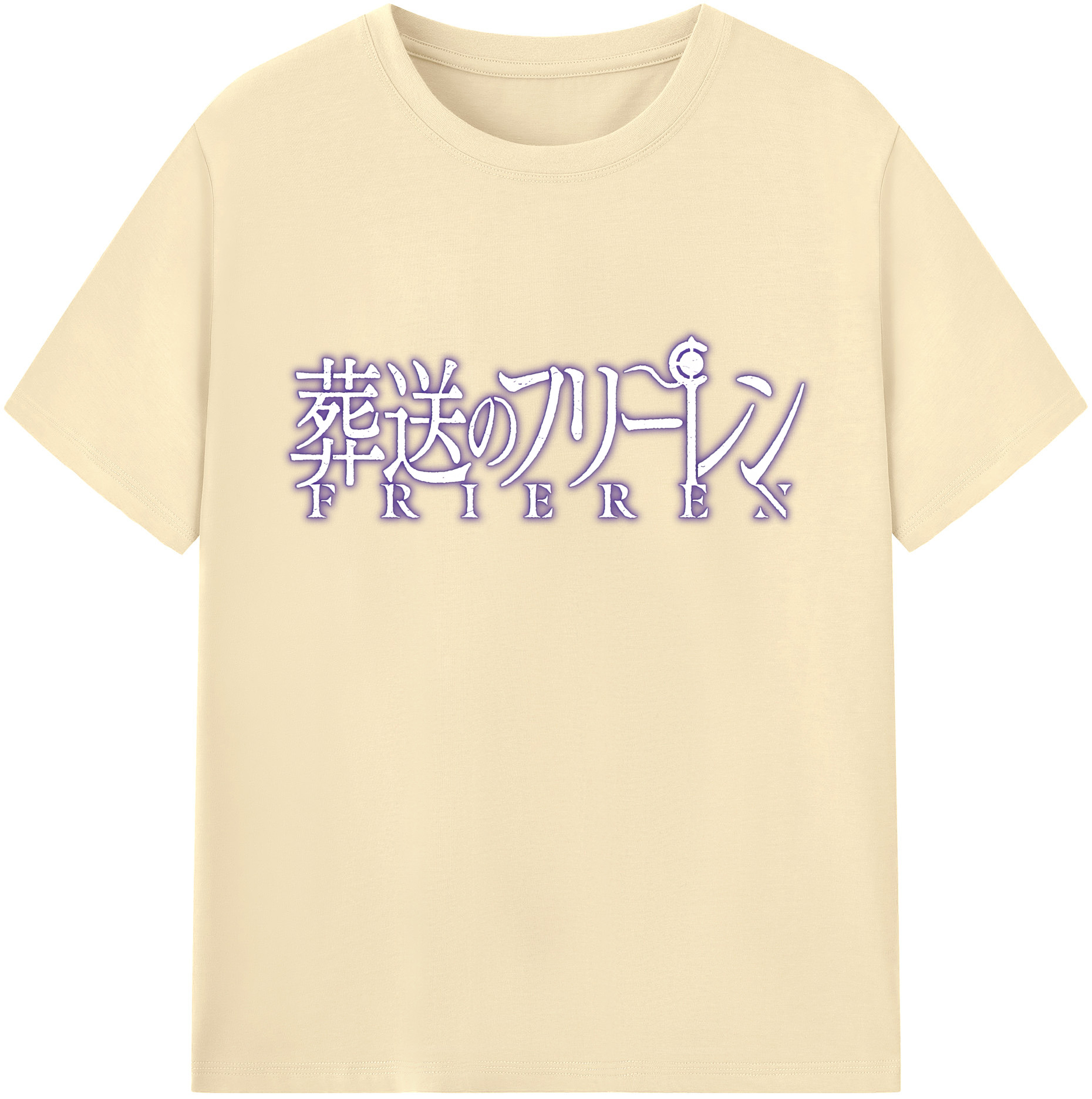 （画像用） 葬送のフリーレン Frieren 綿100％半袖Tシャツ（フロントプリント）