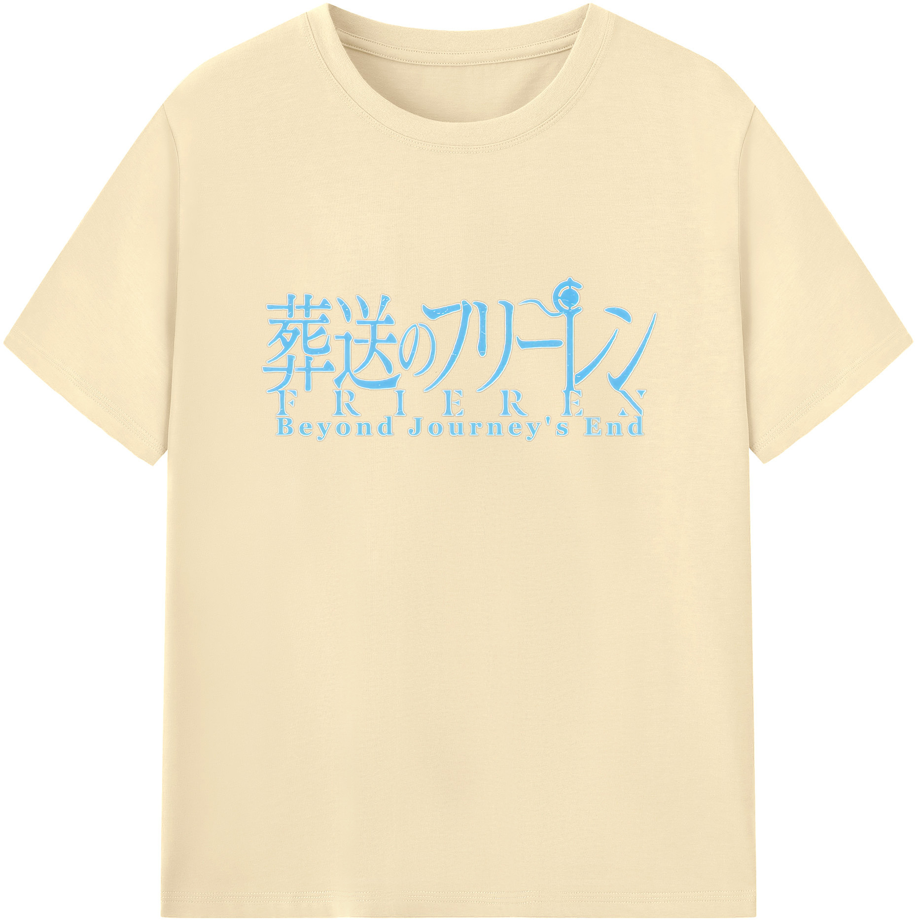 （画像用） 葬送のフリーレン Frieren 綿100％半袖Tシャツ（フロントプリント）
