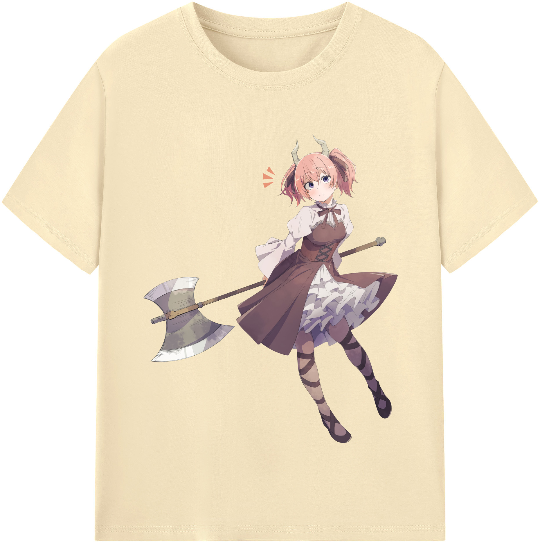 （画像用） 葬送のフリーレン Frieren 綿100％半袖Tシャツ（フロントプリント）