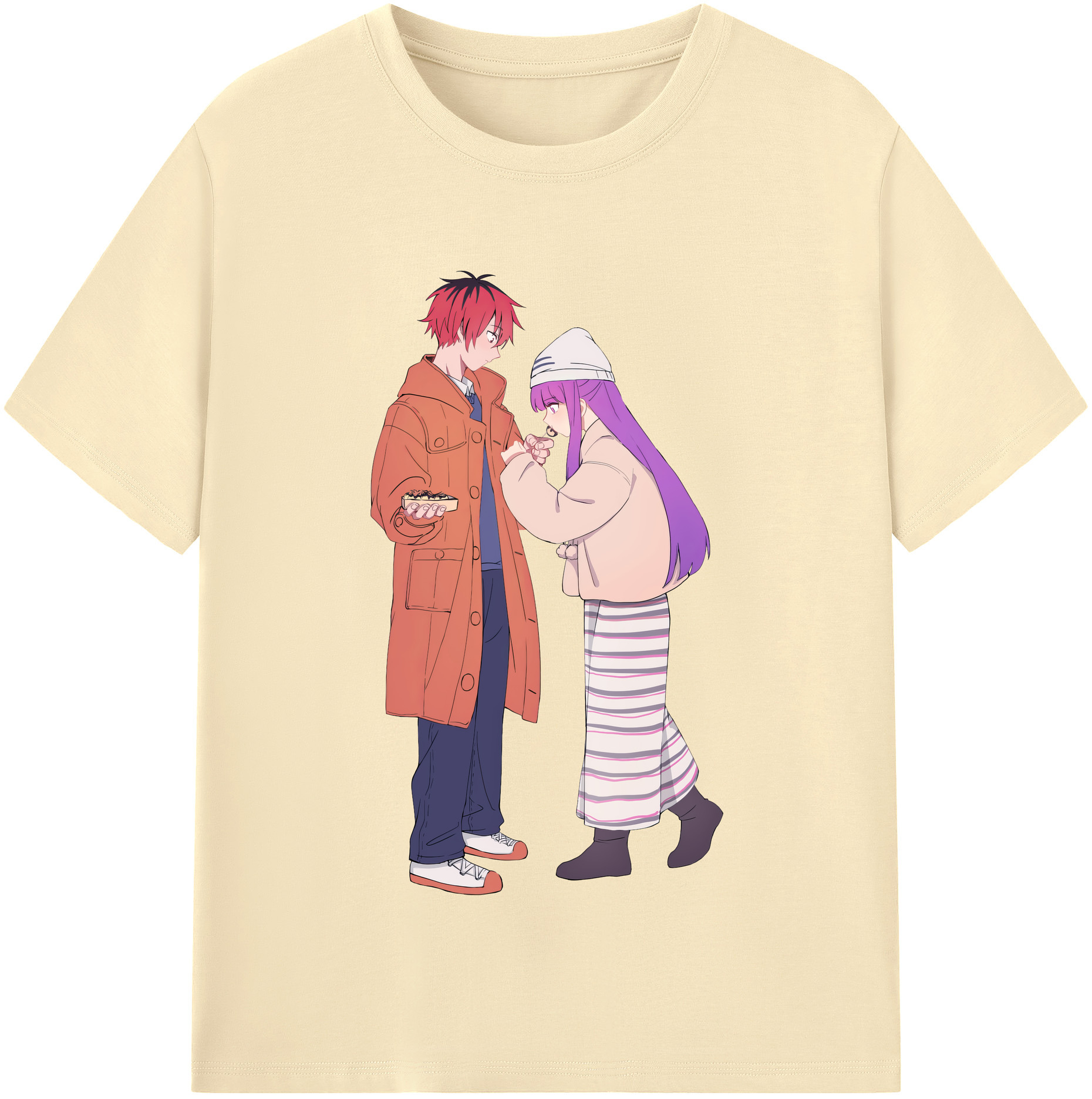 （画像用） 葬送のフリーレン Frieren 綿100％半袖Tシャツ（フロントプリント）
