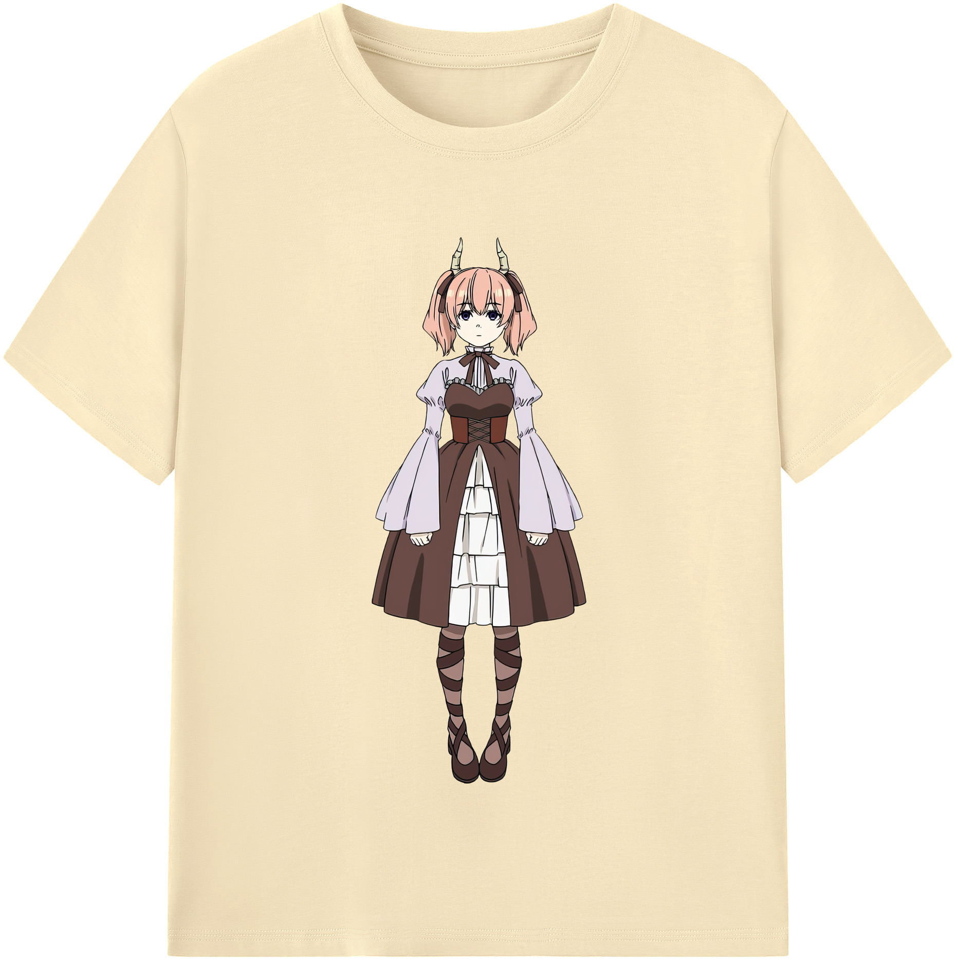 （画像用） 葬送のフリーレン Frieren 綿100％半袖Tシャツ（フロントプリント）