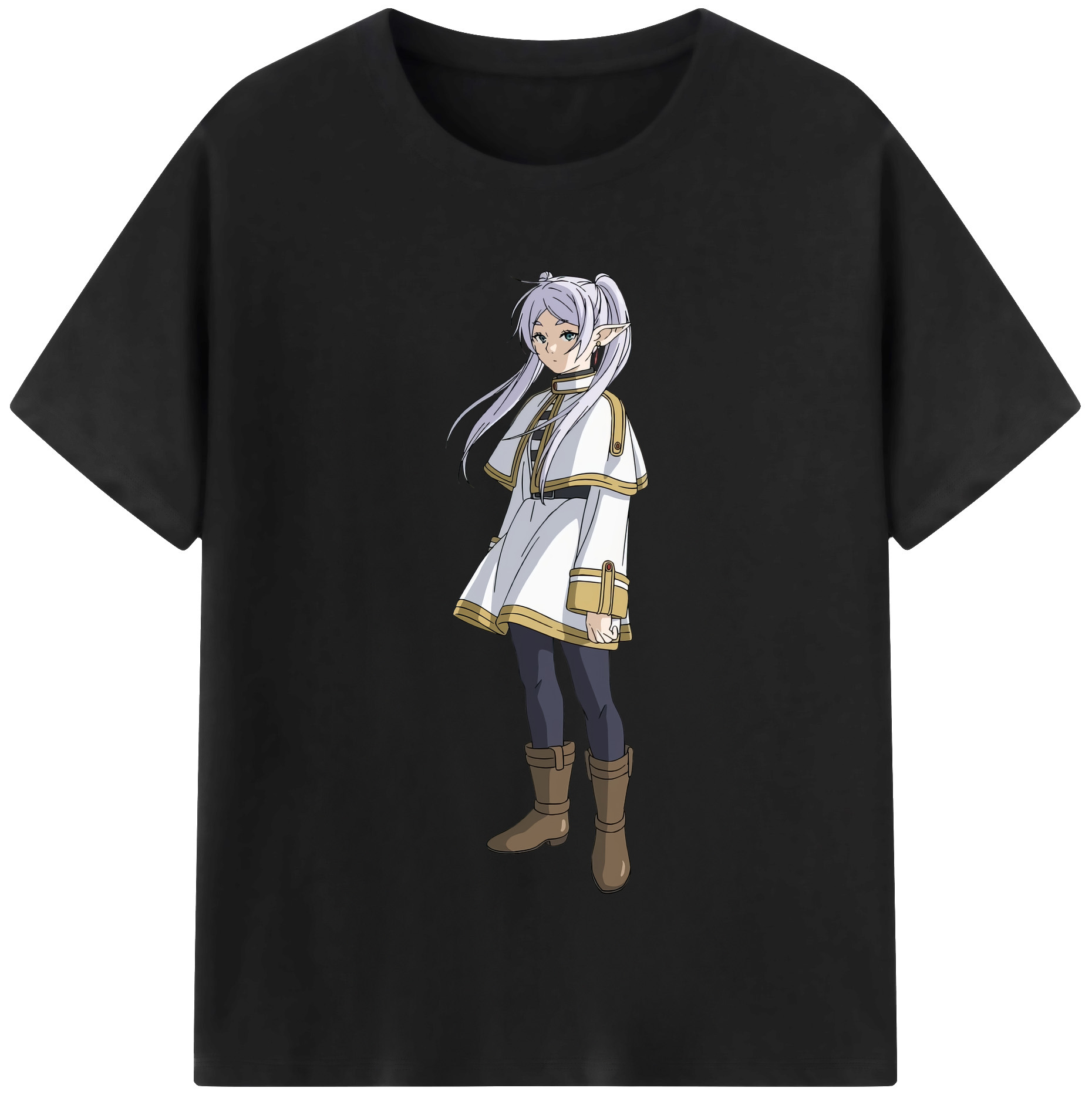 （画像用） 葬送のフリーレン Frieren 綿100％半袖Tシャツ（フロントプリント）