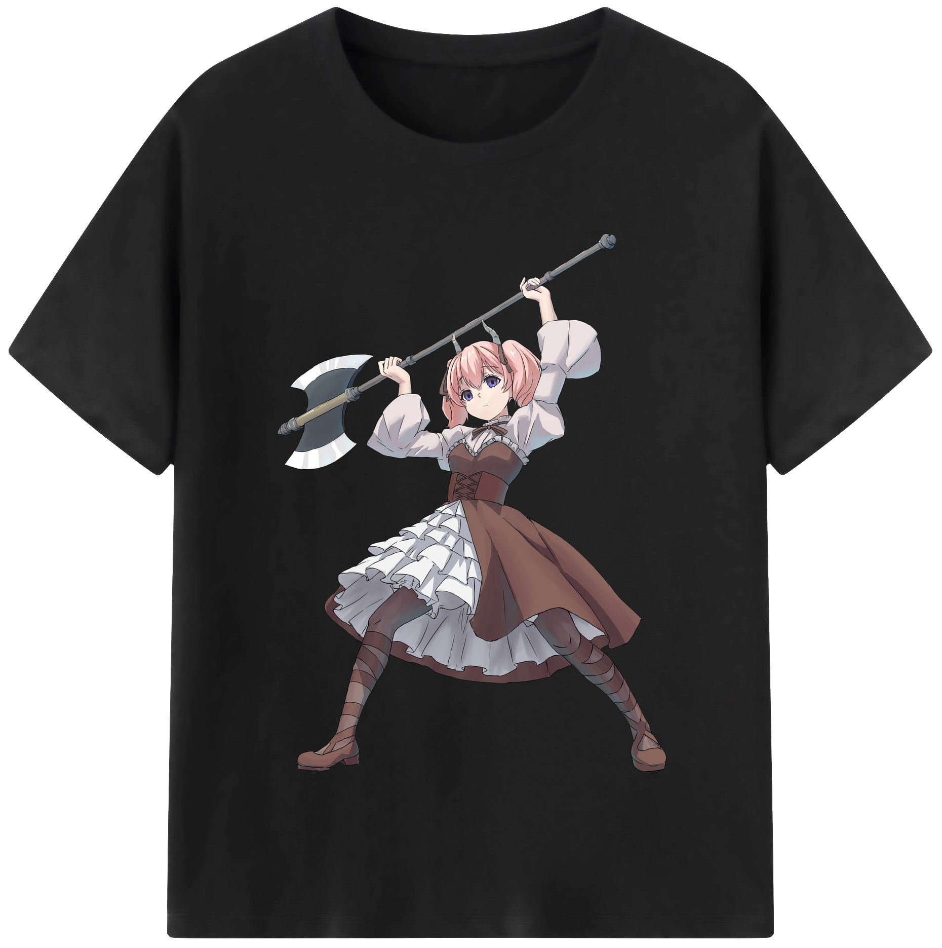 （画像用） 葬送のフリーレン Frieren 綿100％半袖Tシャツ（フロントプリント）