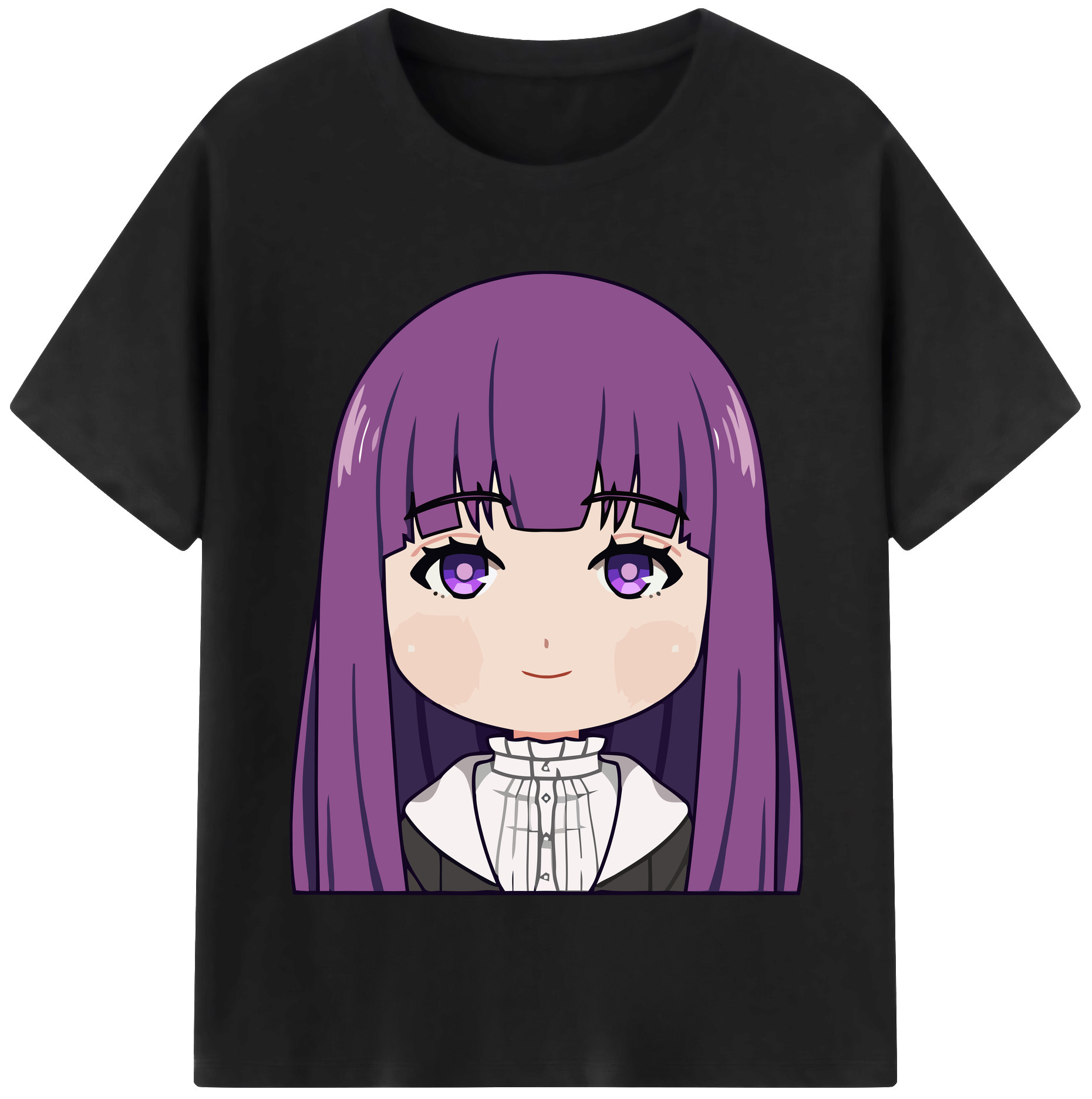 （画像用） 葬送のフリーレン Frieren 綿100％半袖Tシャツ（フロントプリント）
