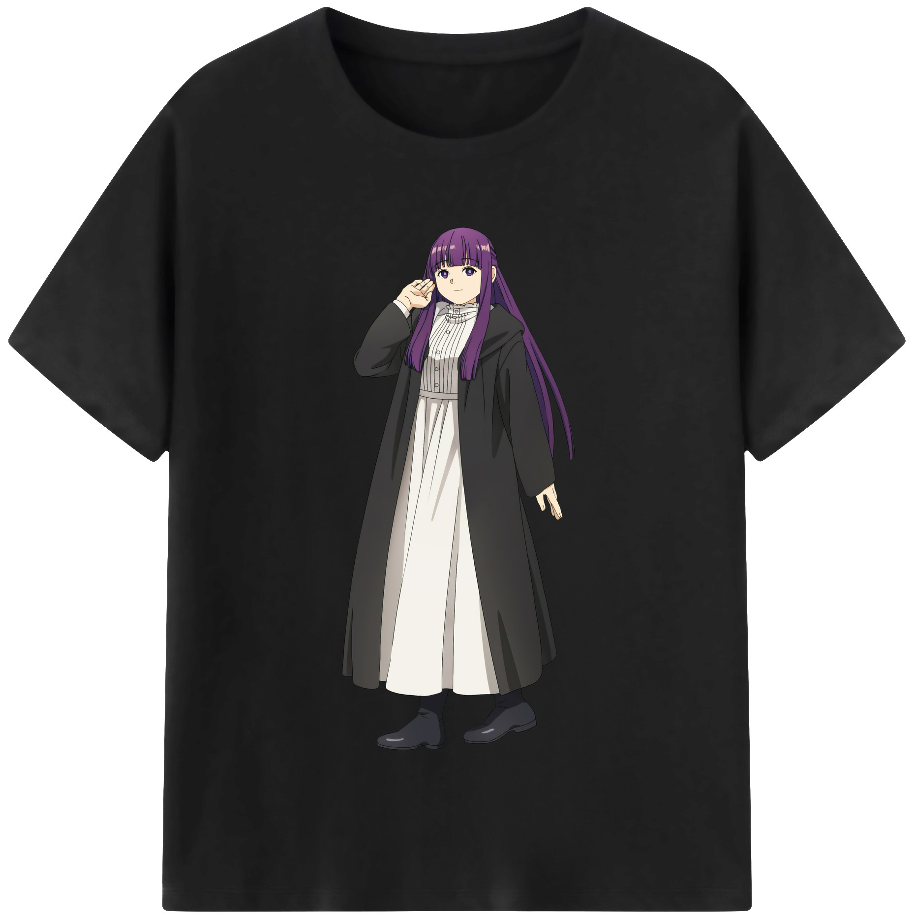 （画像用） 葬送のフリーレン Frieren 綿100％半袖Tシャツ（フロントプリント）