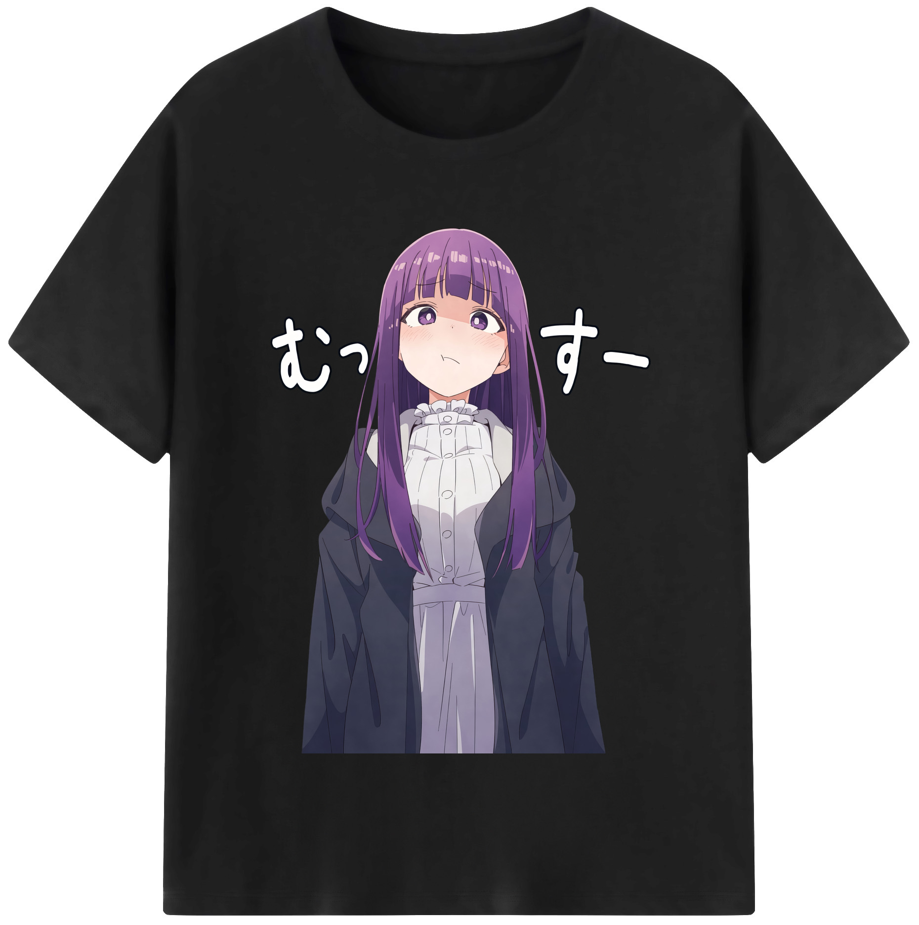 （画像用） 葬送のフリーレン Frieren 綿100％半袖Tシャツ（フロントプリント）