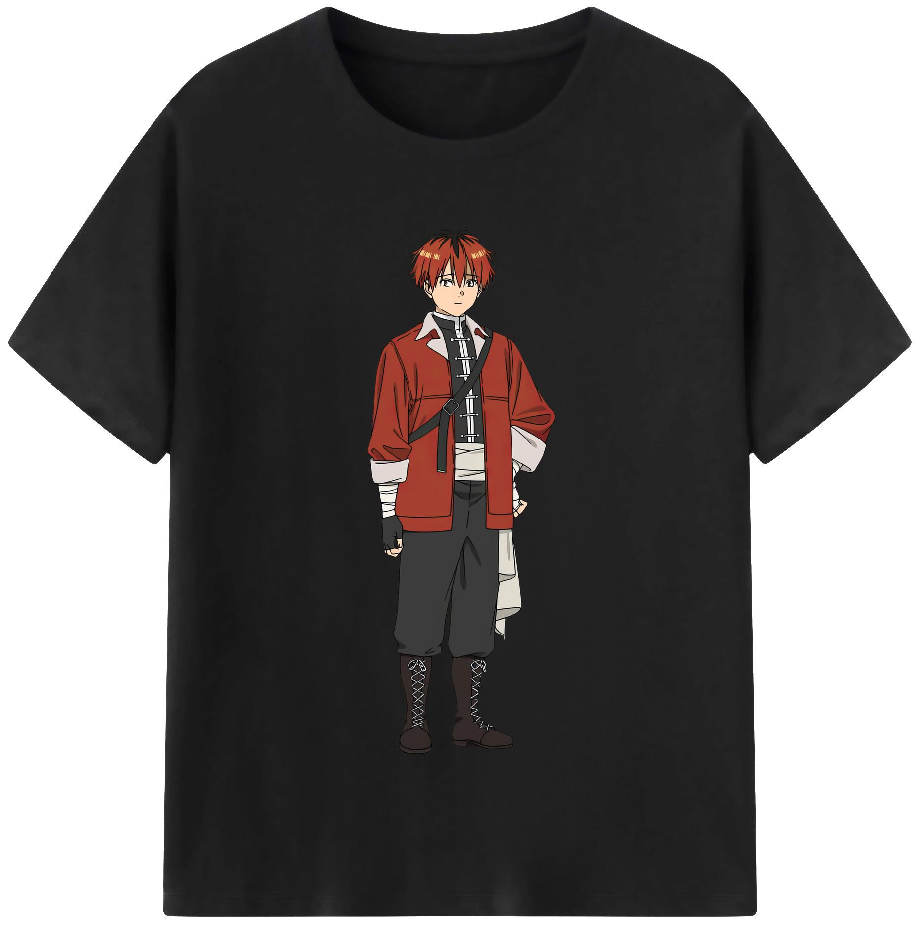 （画像用） 葬送のフリーレン Frieren 綿100％半袖Tシャツ（フロントプリント）