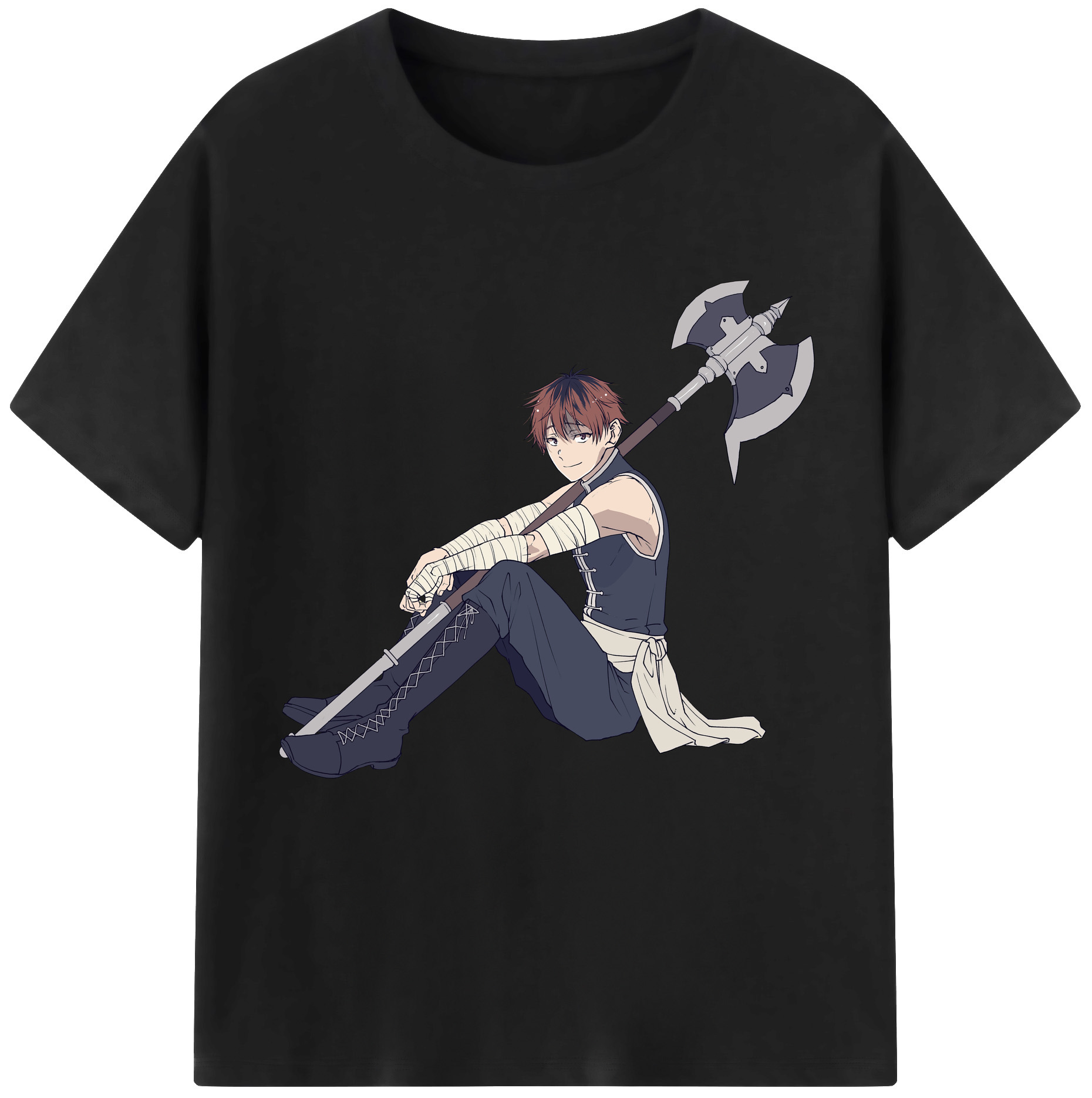 （画像用） 葬送のフリーレン Frieren 綿100％半袖Tシャツ（フロントプリント）