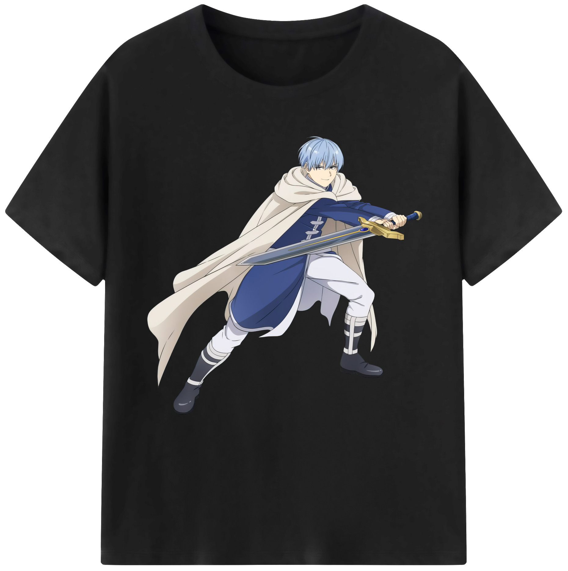 （画像用） 葬送のフリーレン Frieren 綿100％半袖Tシャツ（フロントプリント）