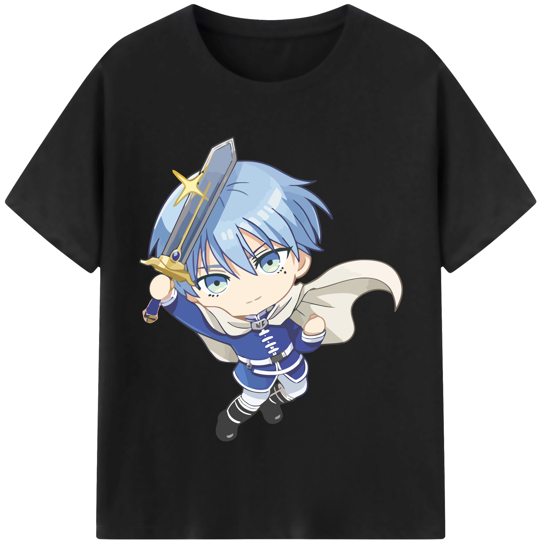 （画像用） 葬送のフリーレン Frieren 綿100％半袖Tシャツ（フロントプリント）