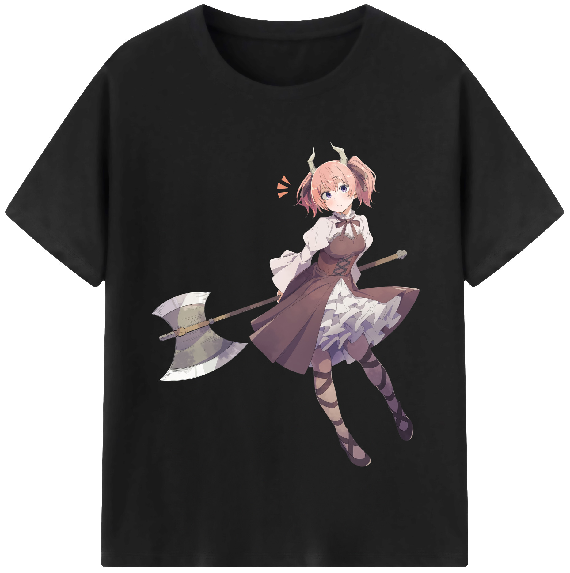 （画像用） 葬送のフリーレン Frieren 綿100％半袖Tシャツ（フロントプリント）