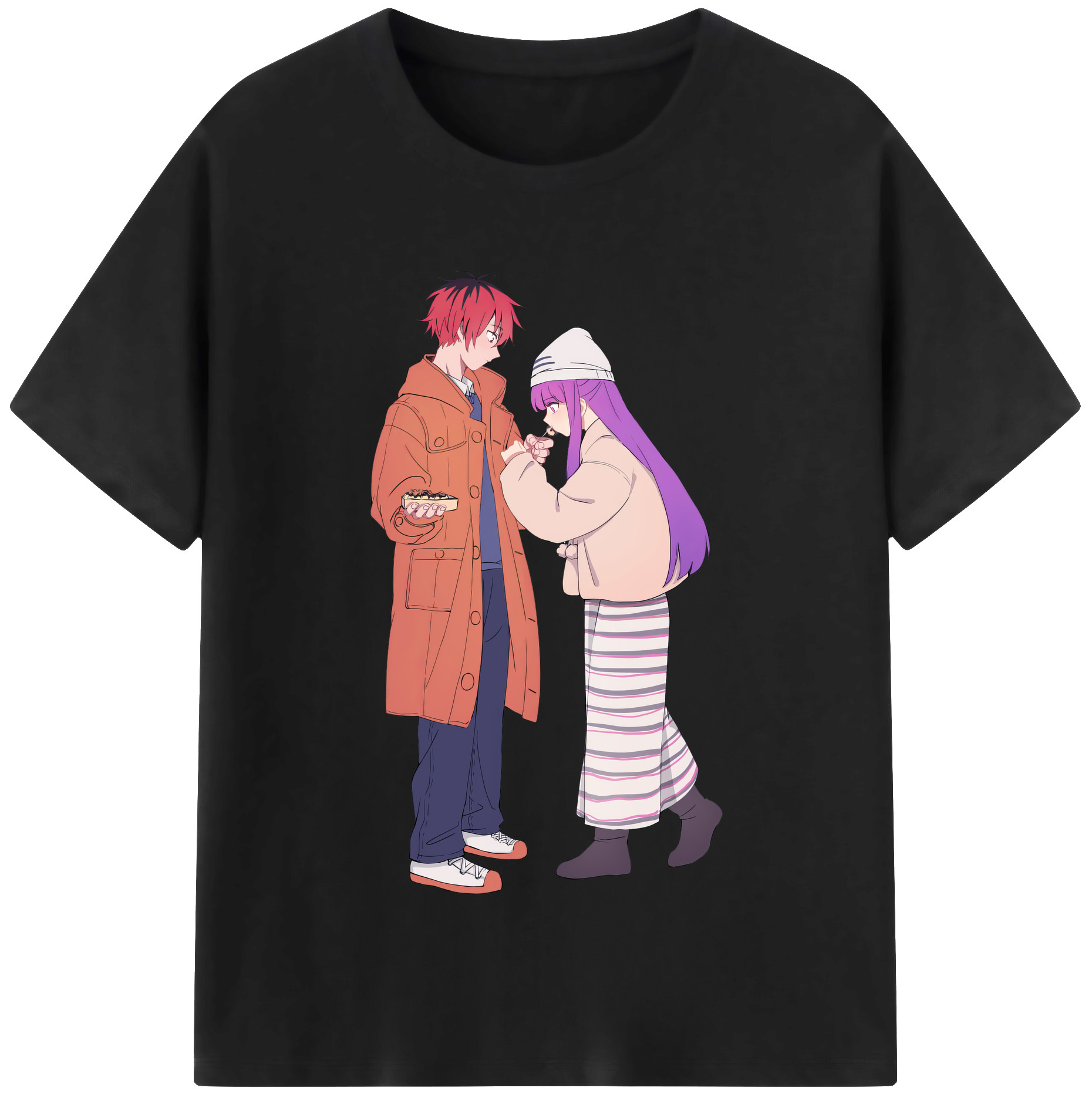 （画像用） 葬送のフリーレン Frieren 綿100％半袖Tシャツ（フロントプリント）