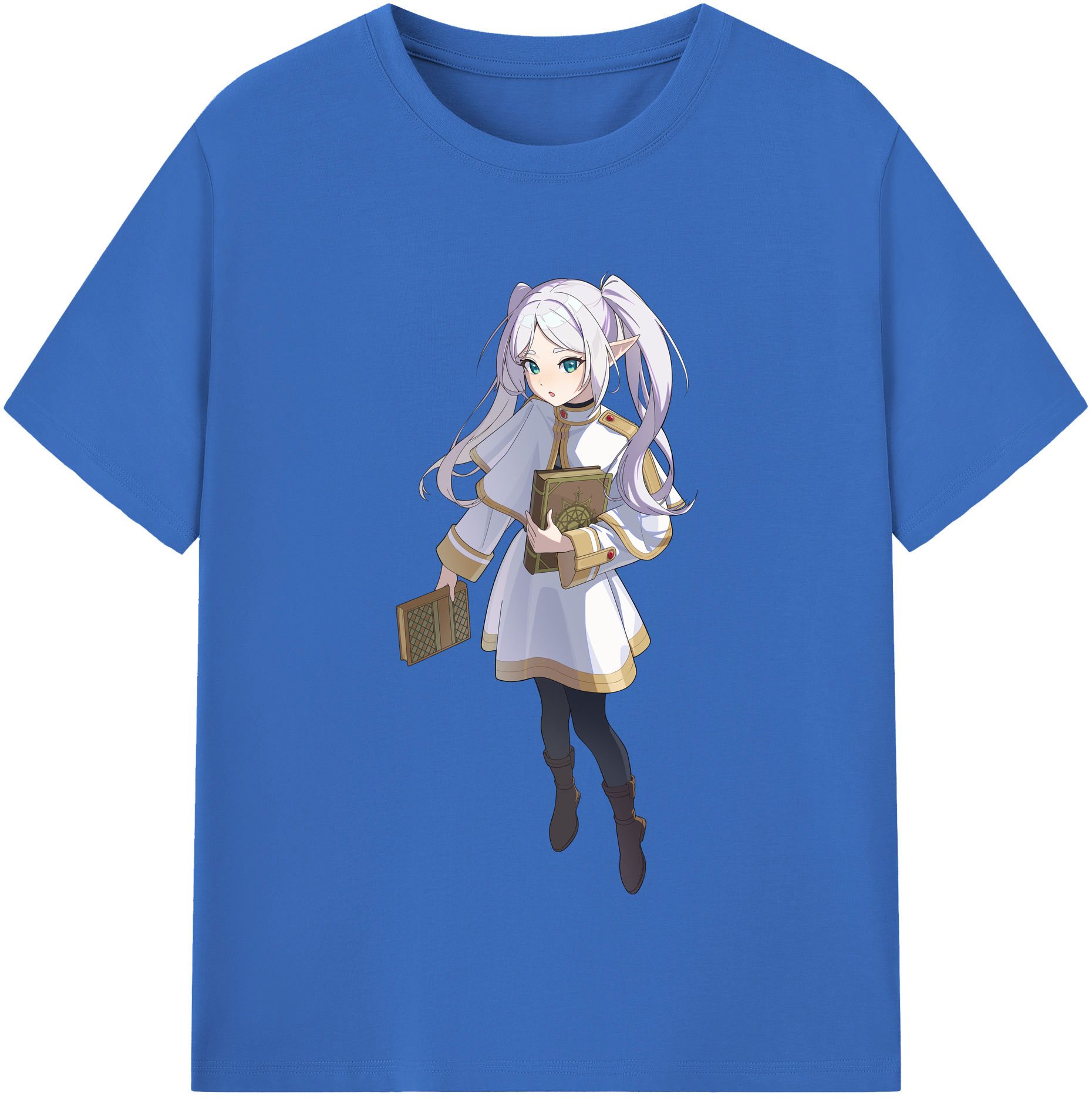 （画像用） 葬送のフリーレン Frieren 綿100％半袖Tシャツ（フロントプリント）