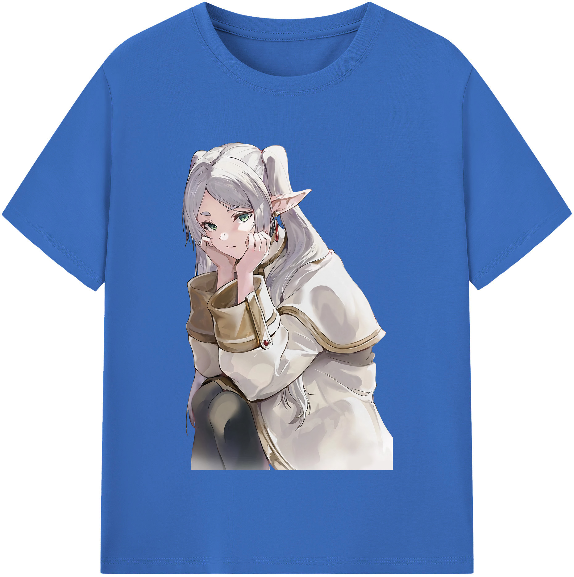 （画像用） 葬送のフリーレン Frieren 綿100％半袖Tシャツ（フロントプリント）