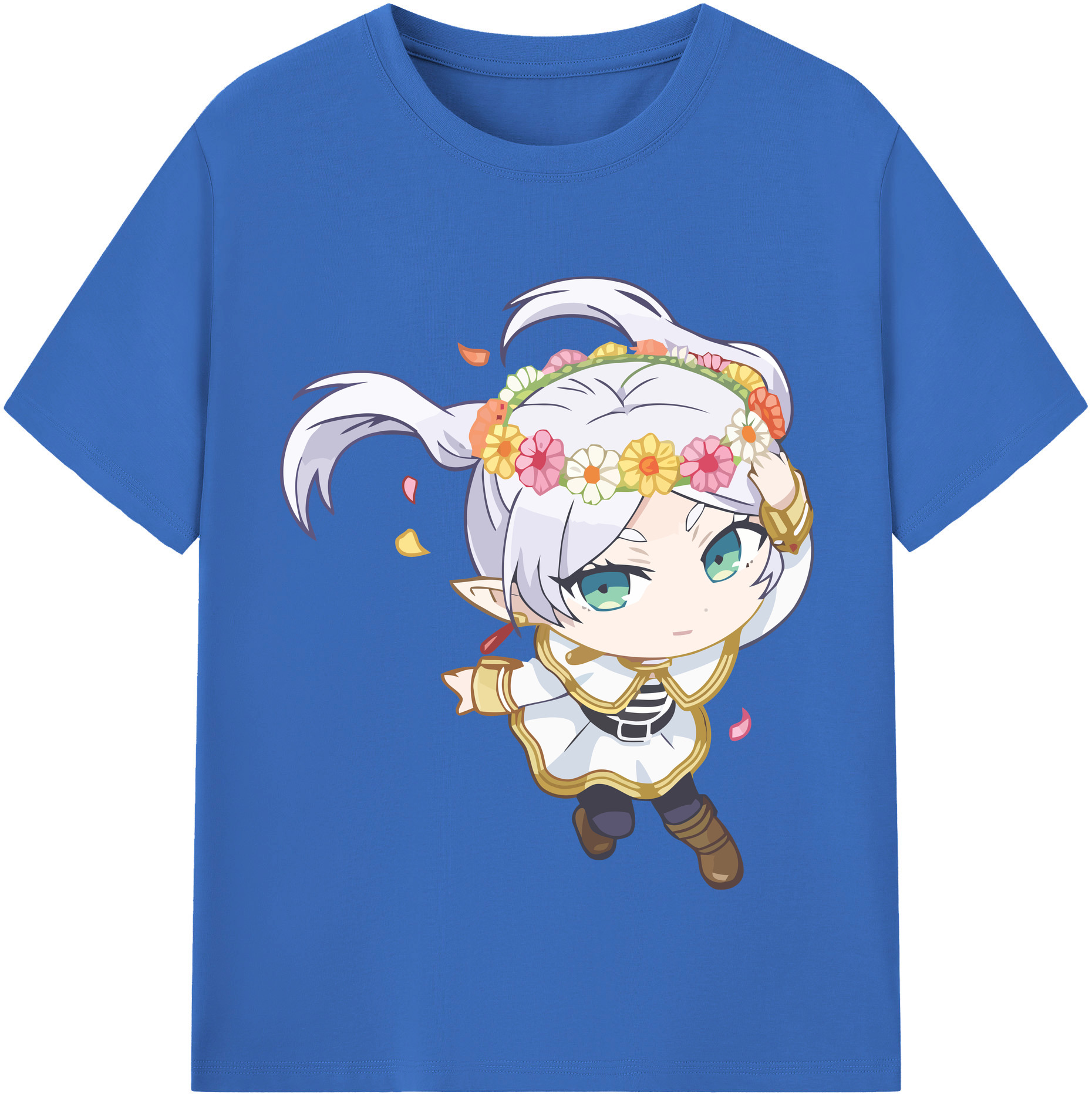 （画像用） 葬送のフリーレン Frieren 綿100％半袖Tシャツ（フロントプリント）