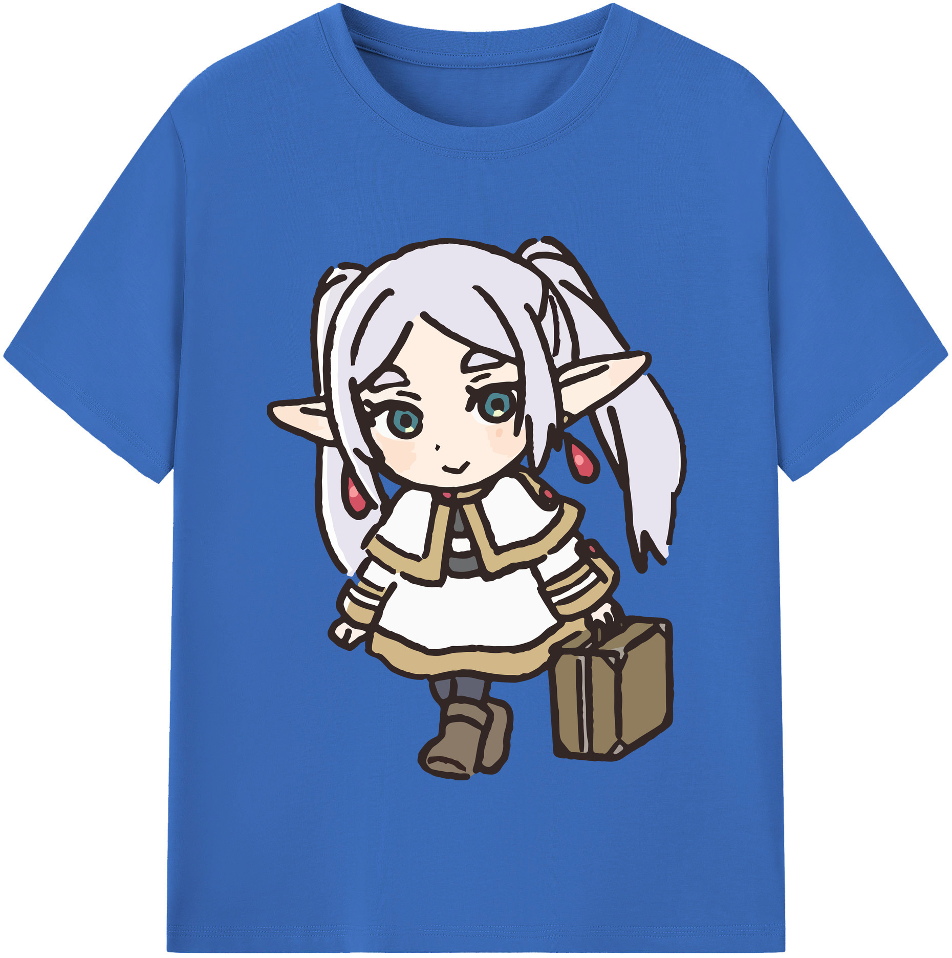 （画像用） 葬送のフリーレン Frieren 綿100％半袖Tシャツ（フロントプリント）