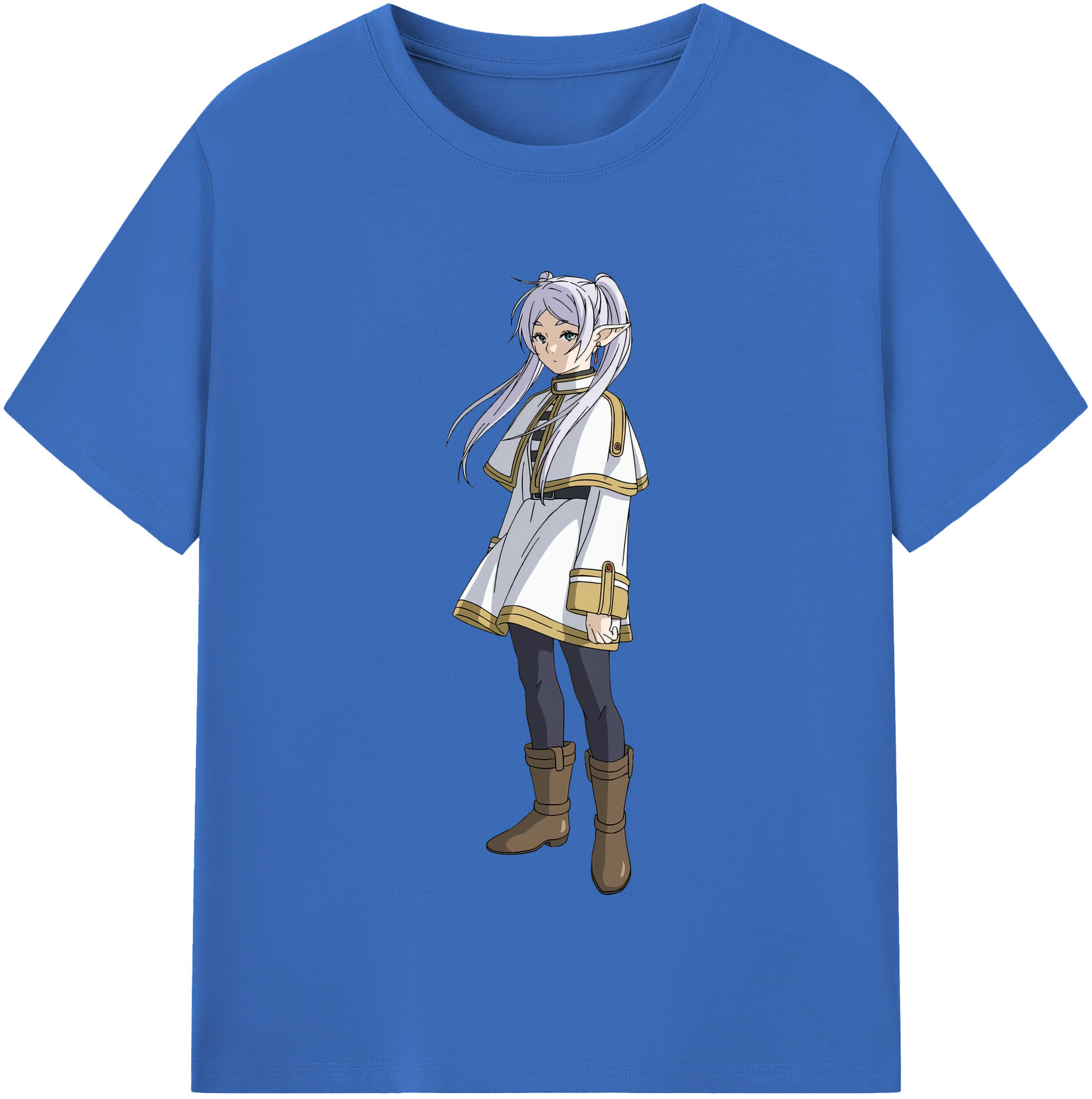 （画像用） 葬送のフリーレン Frieren 綿100％半袖Tシャツ（フロントプリント）