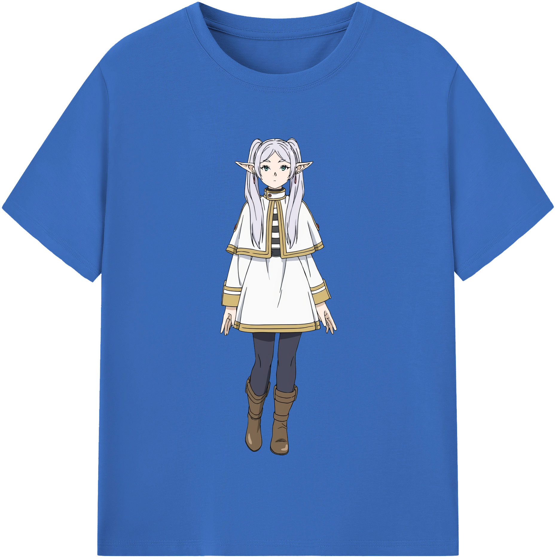 （画像用） 葬送のフリーレン Frieren 綿100％半袖Tシャツ（フロントプリント）