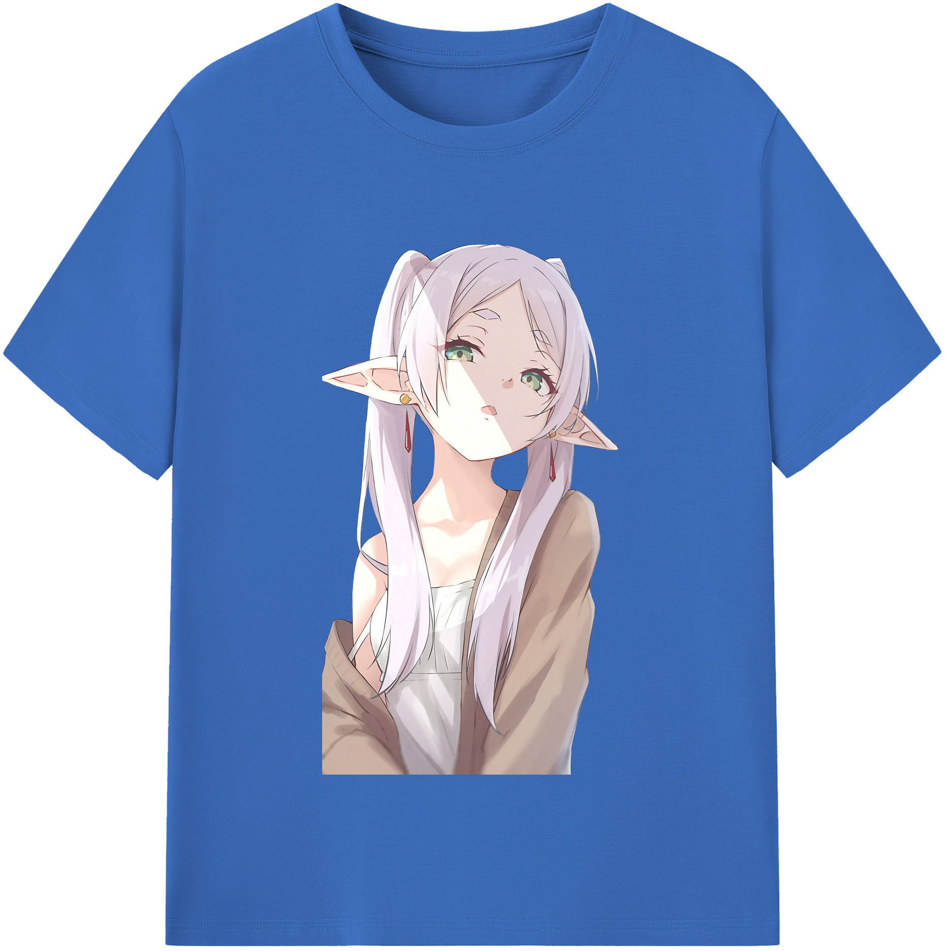 （画像用） 葬送のフリーレン Frieren 綿100％半袖Tシャツ（フロントプリント）