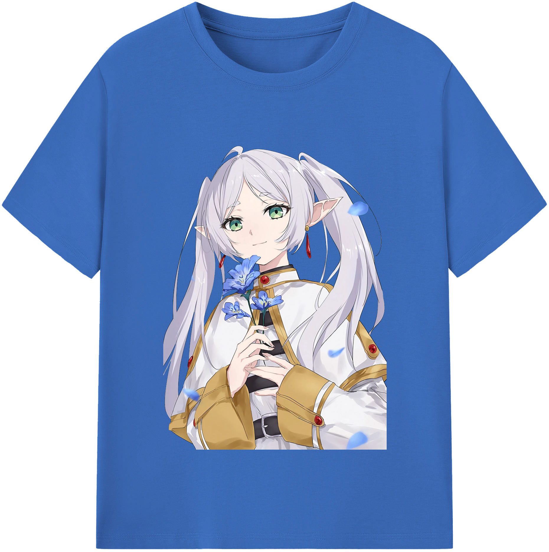 （画像用） 葬送のフリーレン Frieren 綿100％半袖Tシャツ（フロントプリント）