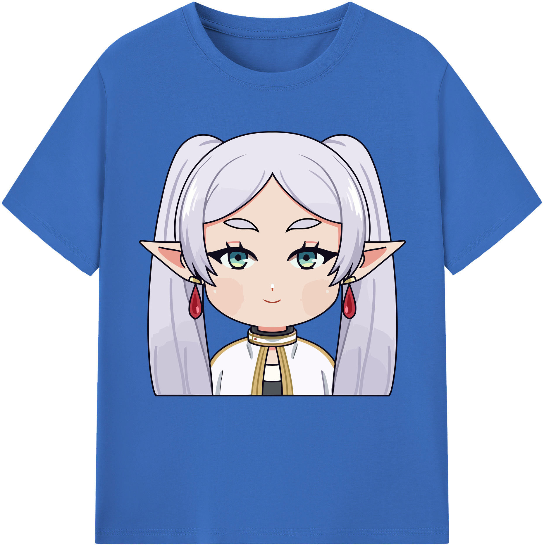 （画像用） 葬送のフリーレン Frieren 綿100％半袖Tシャツ（フロントプリント）