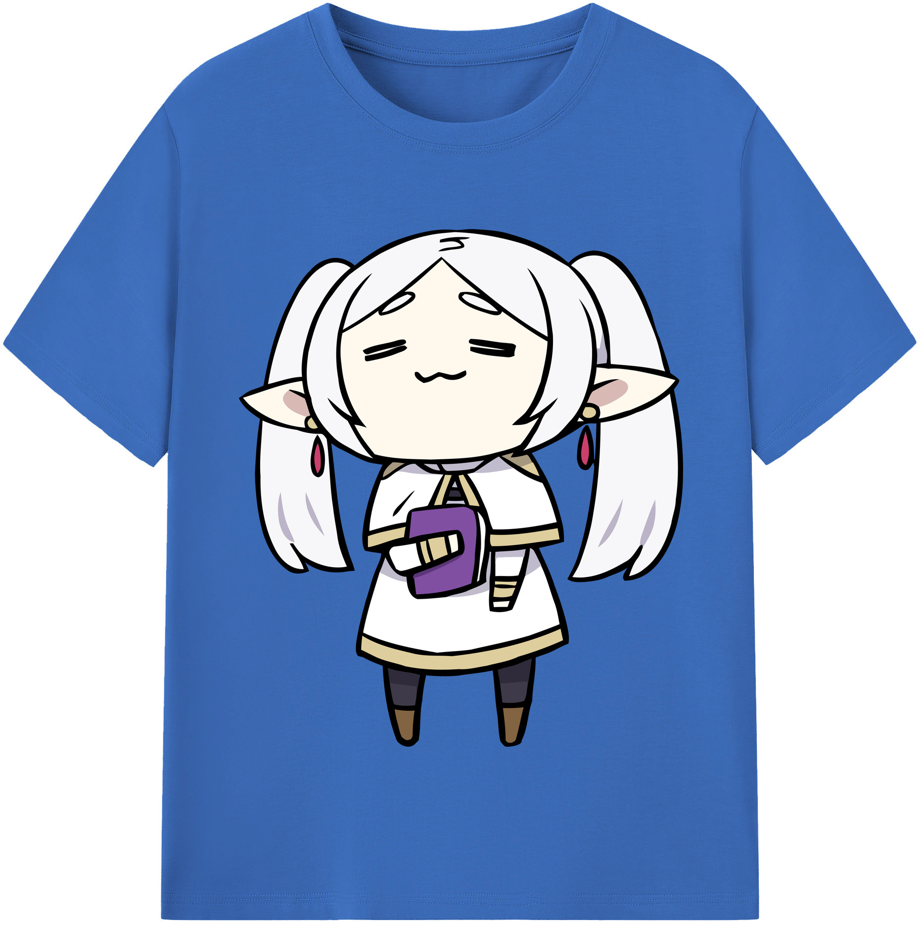 （画像用） 葬送のフリーレン Frieren 綿100％半袖Tシャツ（フロントプリント）