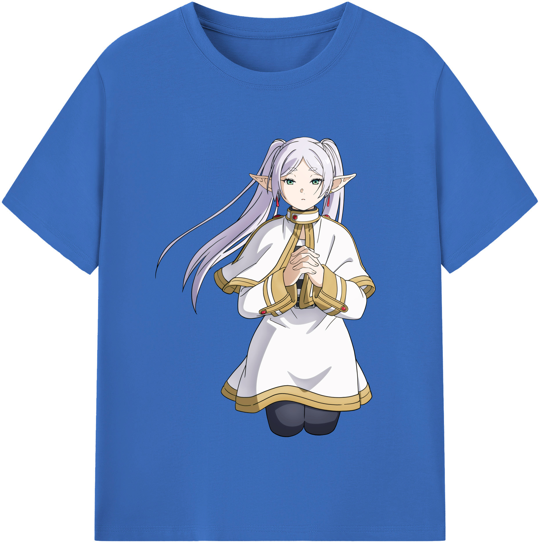（画像用） 葬送のフリーレン Frieren 綿100％半袖Tシャツ（フロントプリント）