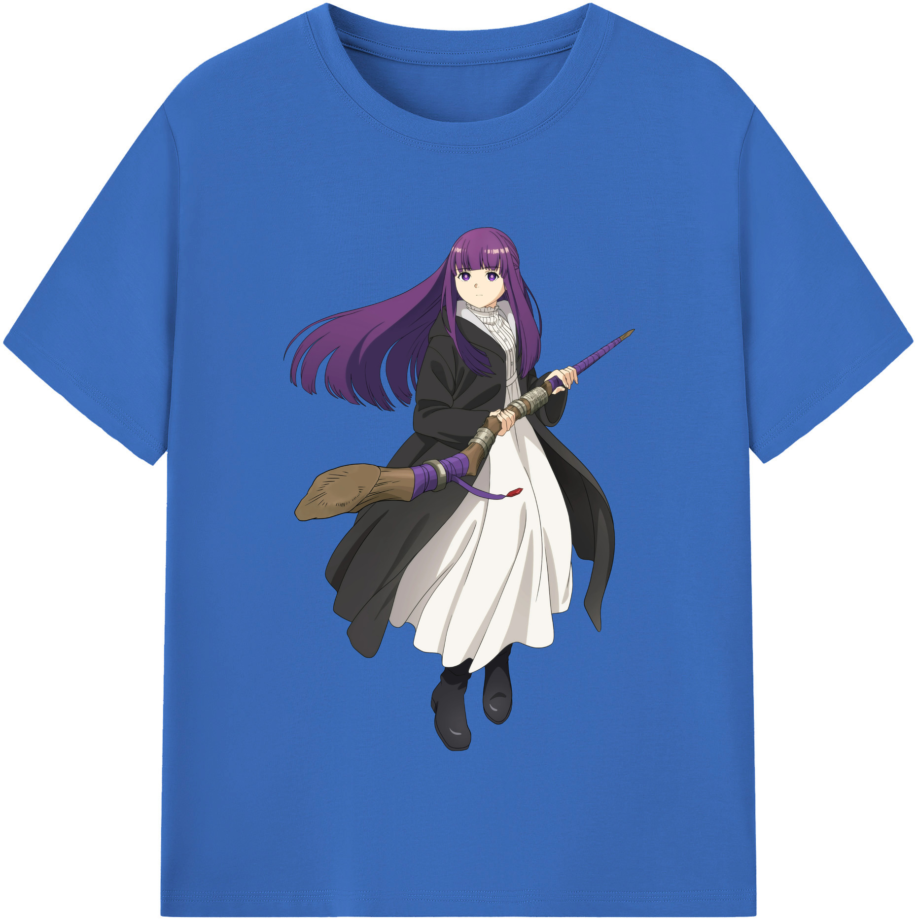 （画像用） 葬送のフリーレン Frieren 綿100％半袖Tシャツ（フロントプリント）
