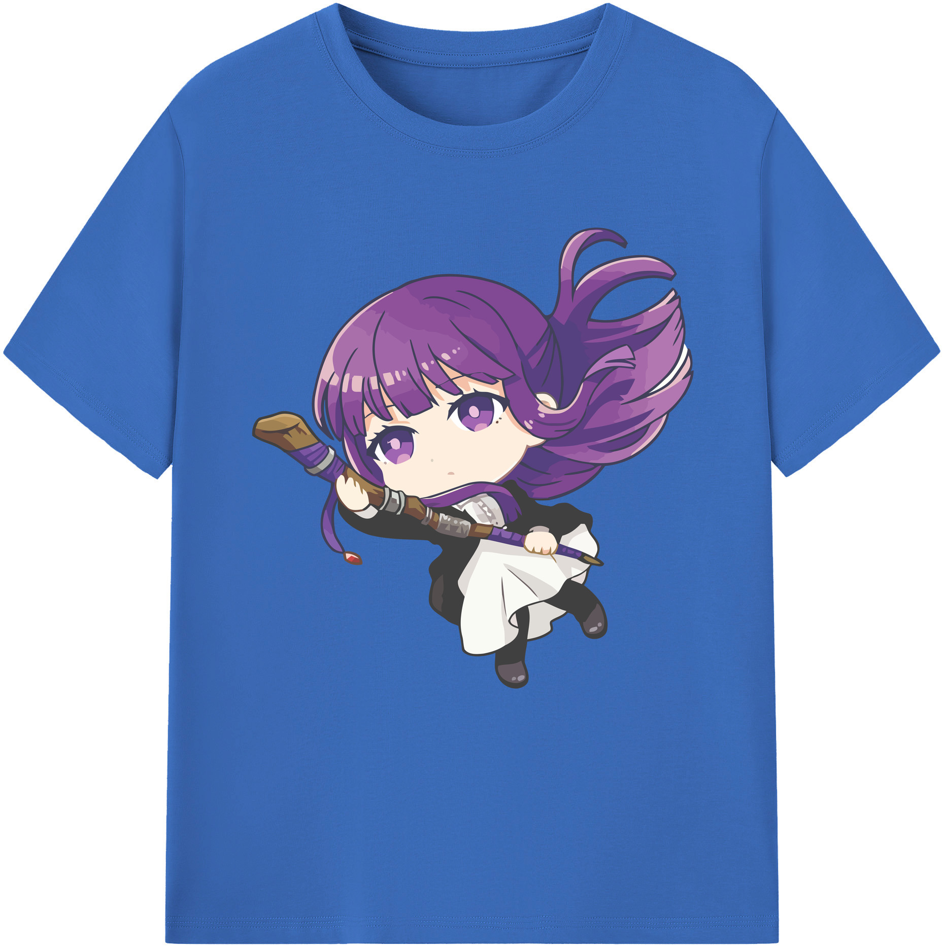 （画像用） 葬送のフリーレン Frieren 綿100％半袖Tシャツ（フロントプリント）