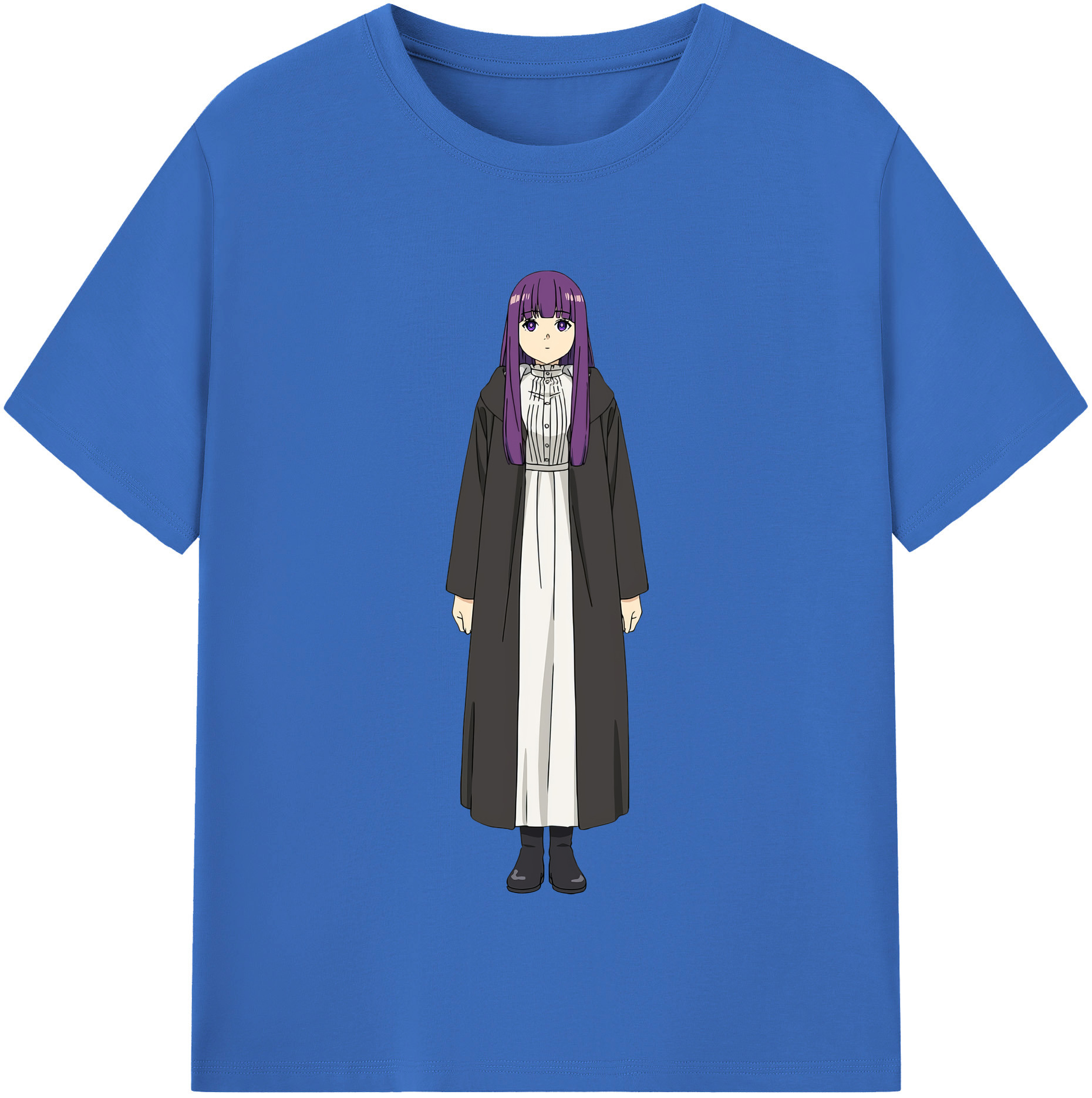 （画像用） 葬送のフリーレン Frieren 綿100％半袖Tシャツ（フロントプリント）