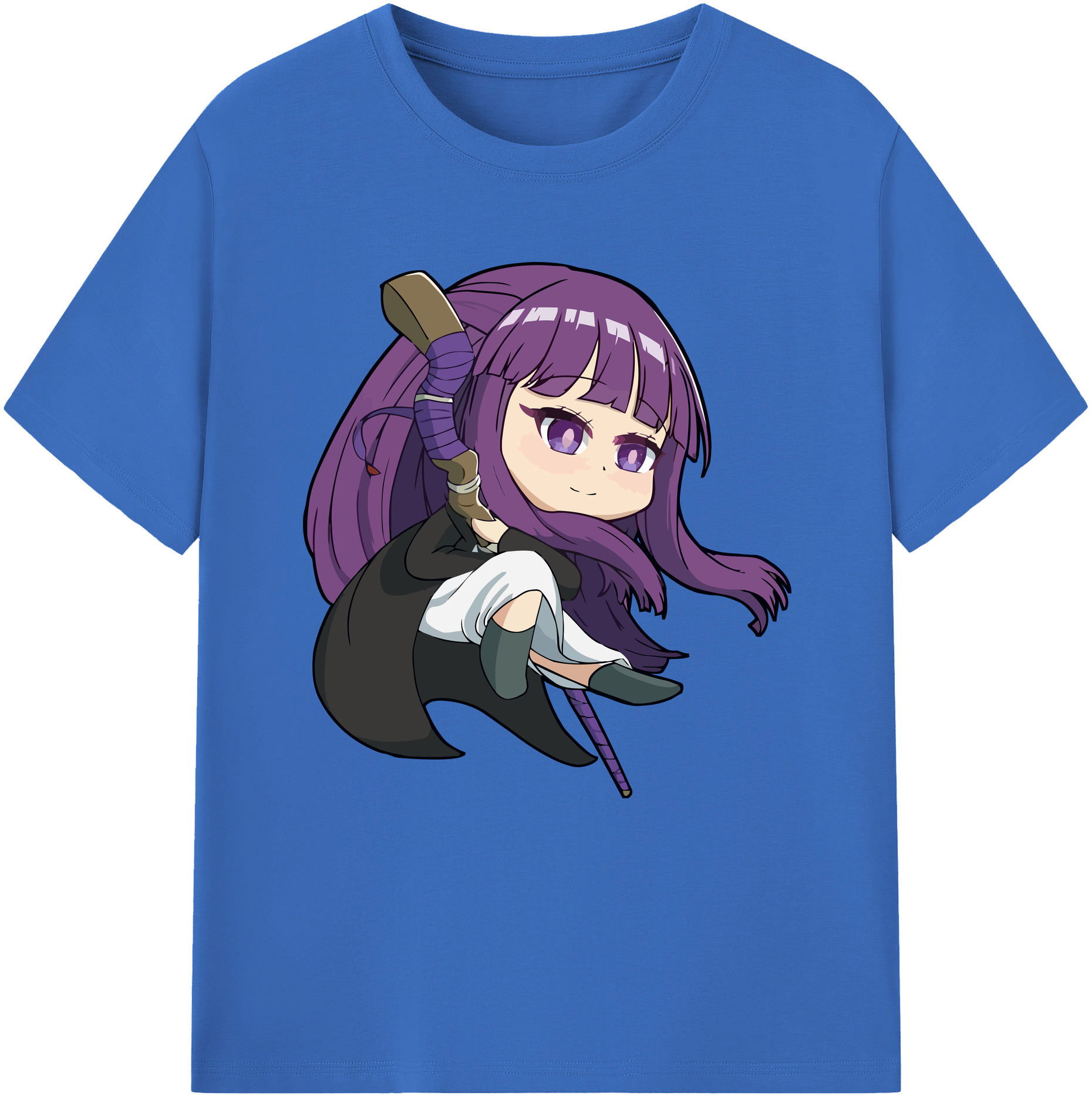 （画像用） 葬送のフリーレン Frieren 綿100％半袖Tシャツ（フロントプリント）