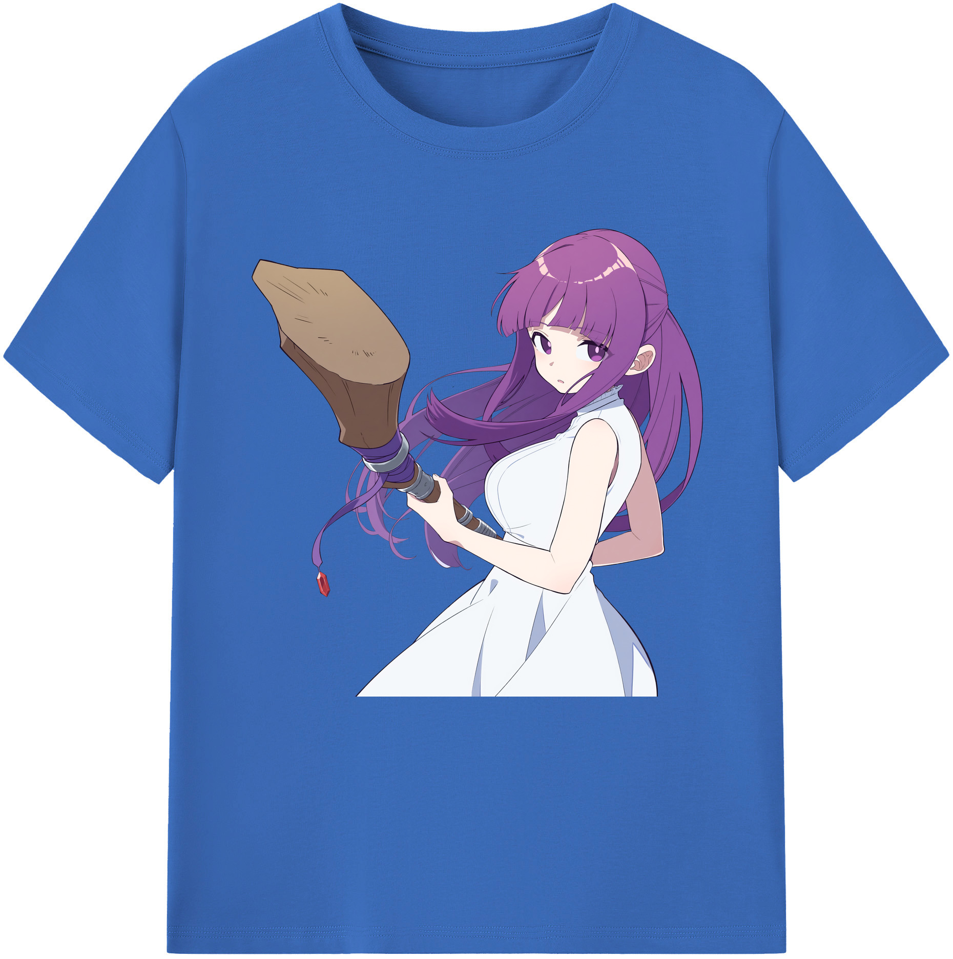 （画像用） 葬送のフリーレン Frieren 綿100％半袖Tシャツ（フロントプリント）