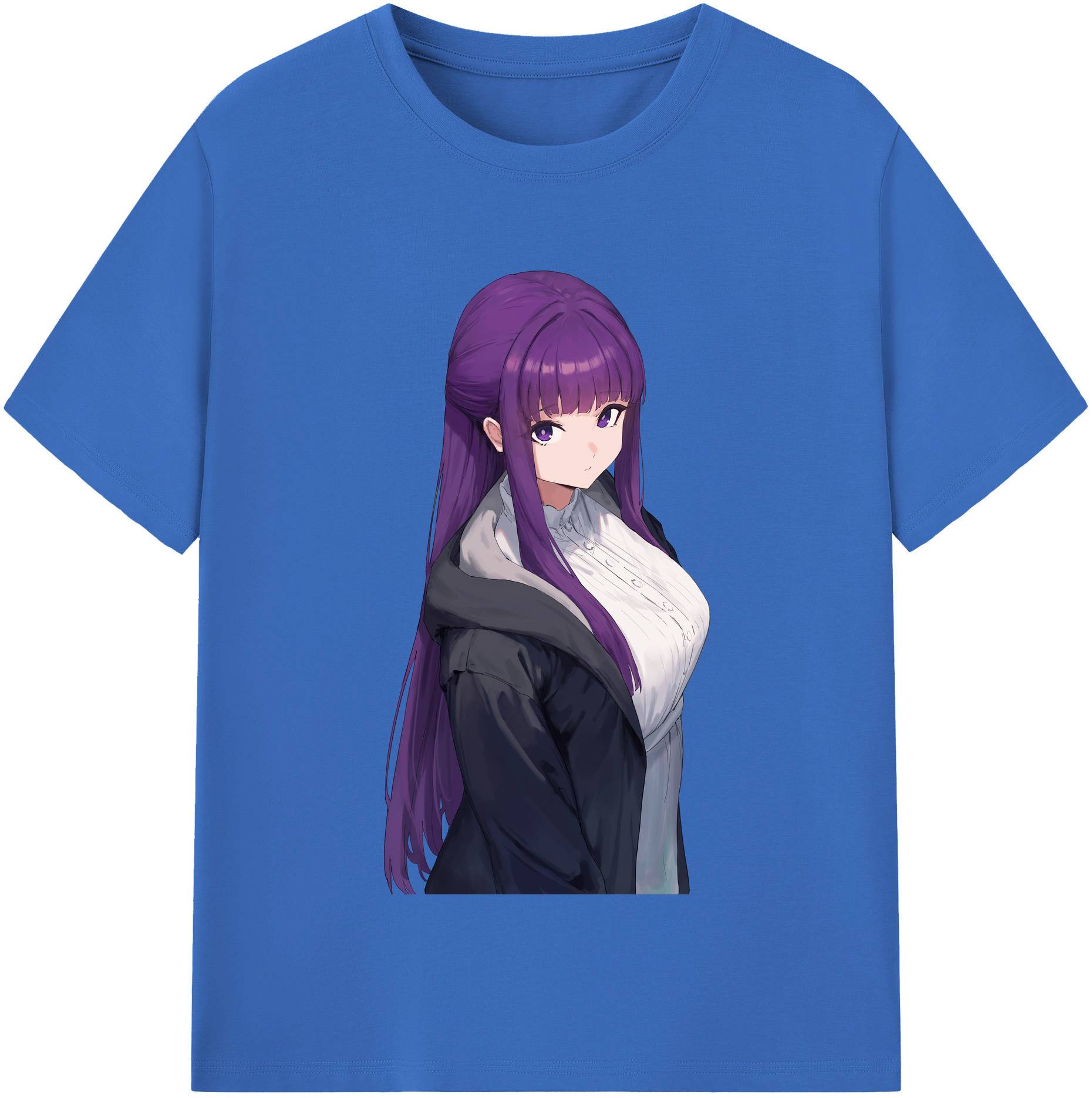（画像用） 葬送のフリーレン Frieren 綿100％半袖Tシャツ（フロントプリント）