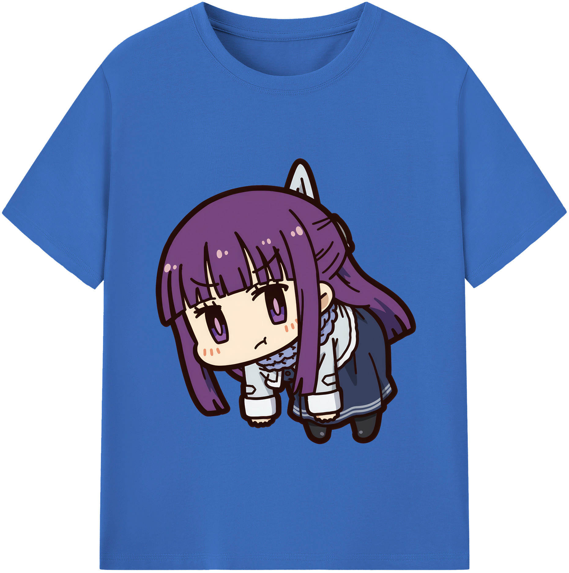 （画像用） 葬送のフリーレン Frieren 綿100％半袖Tシャツ（フロントプリント）